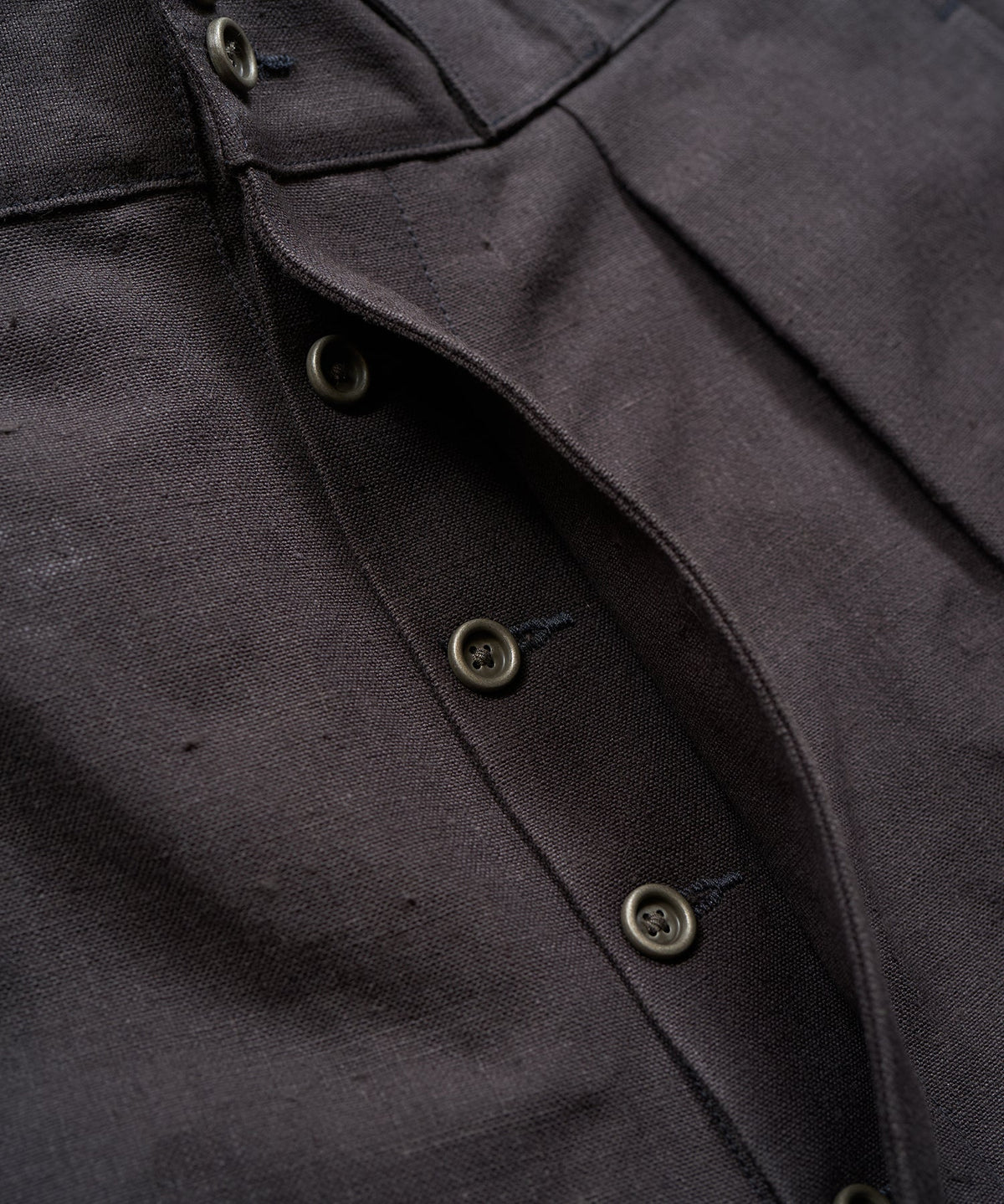 WIDE FRENCH WORK PANT HEMP - CHARCOAL GRAY