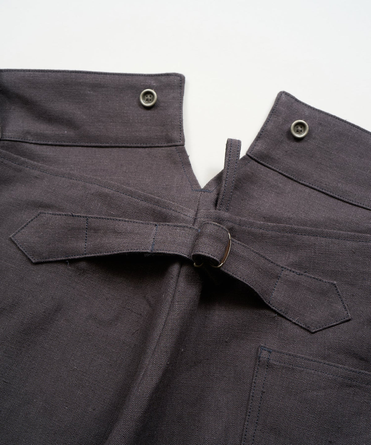 WIDE FRENCH WORK PANT HEMP - CHARCOAL GRAY