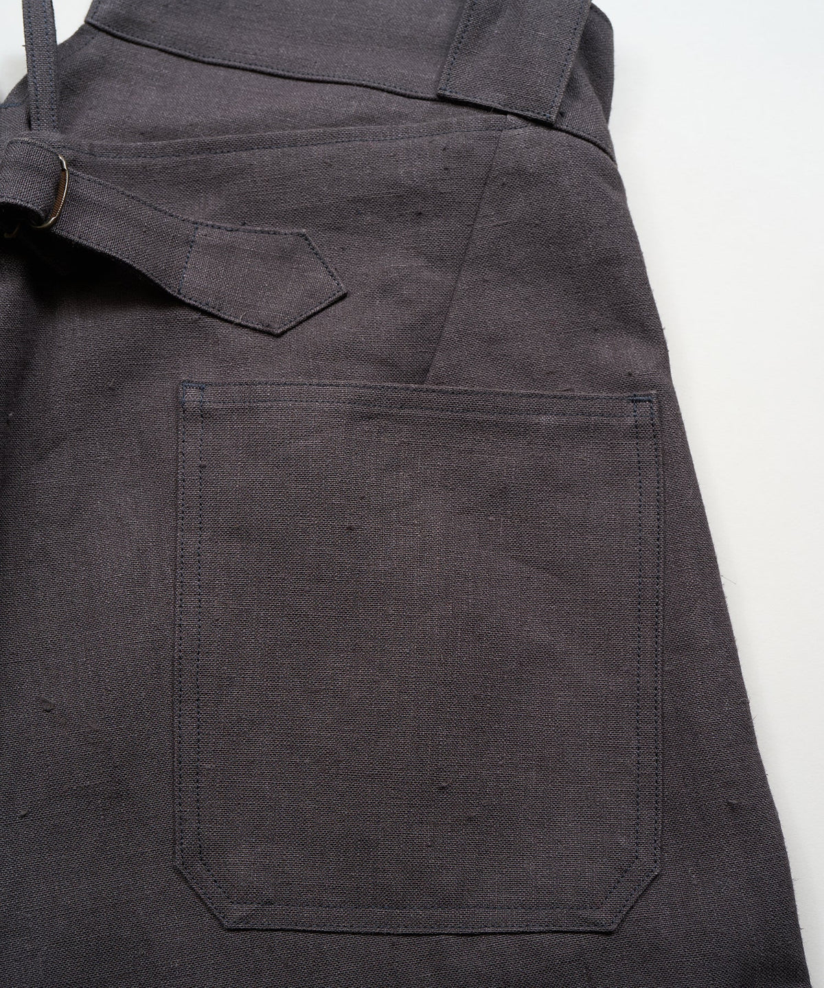WIDE FRENCH WORK PANT HEMP - CHARCOAL GRAY