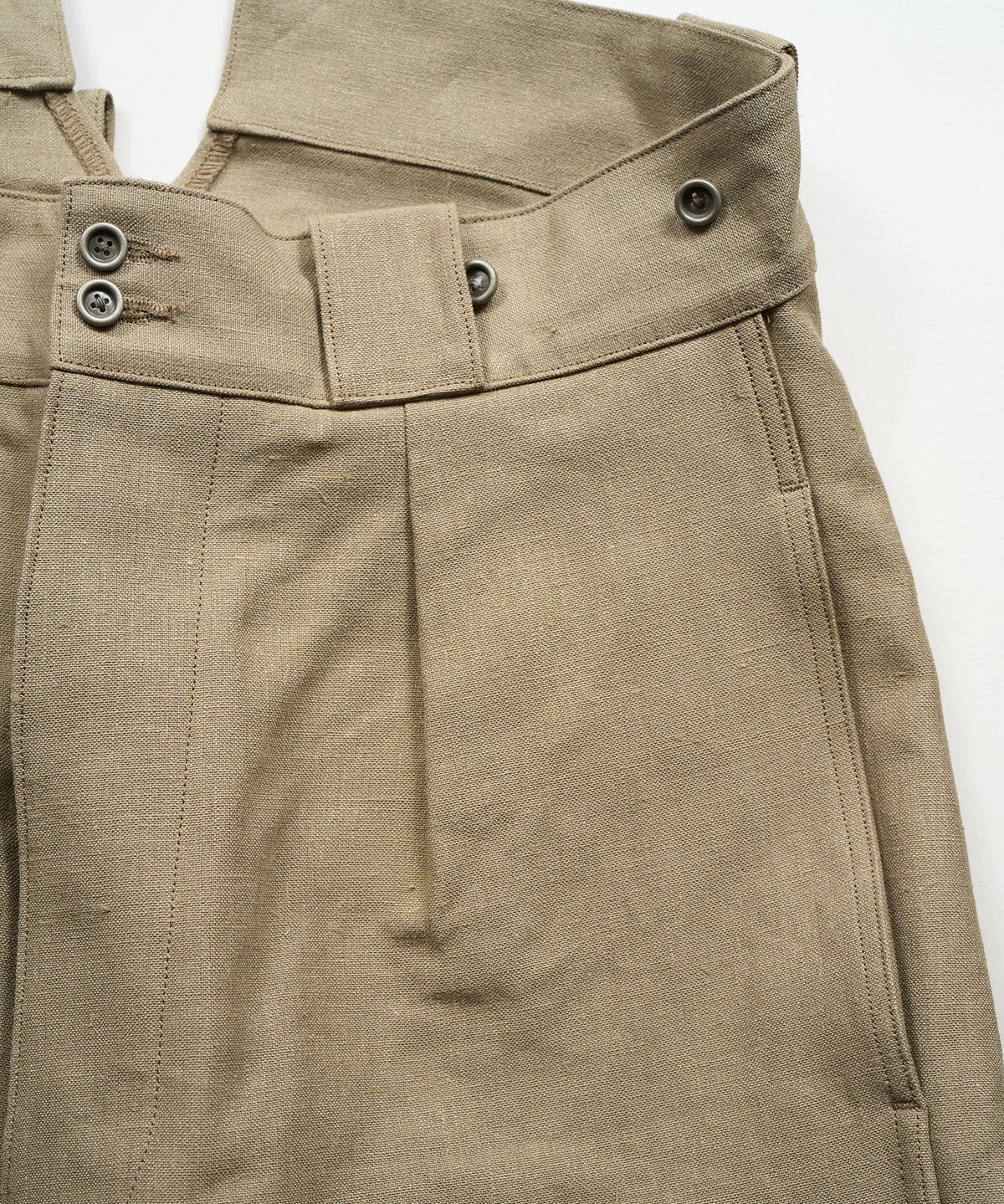 WIDE FRENCH WORK PANT HEMP - KHAKI
