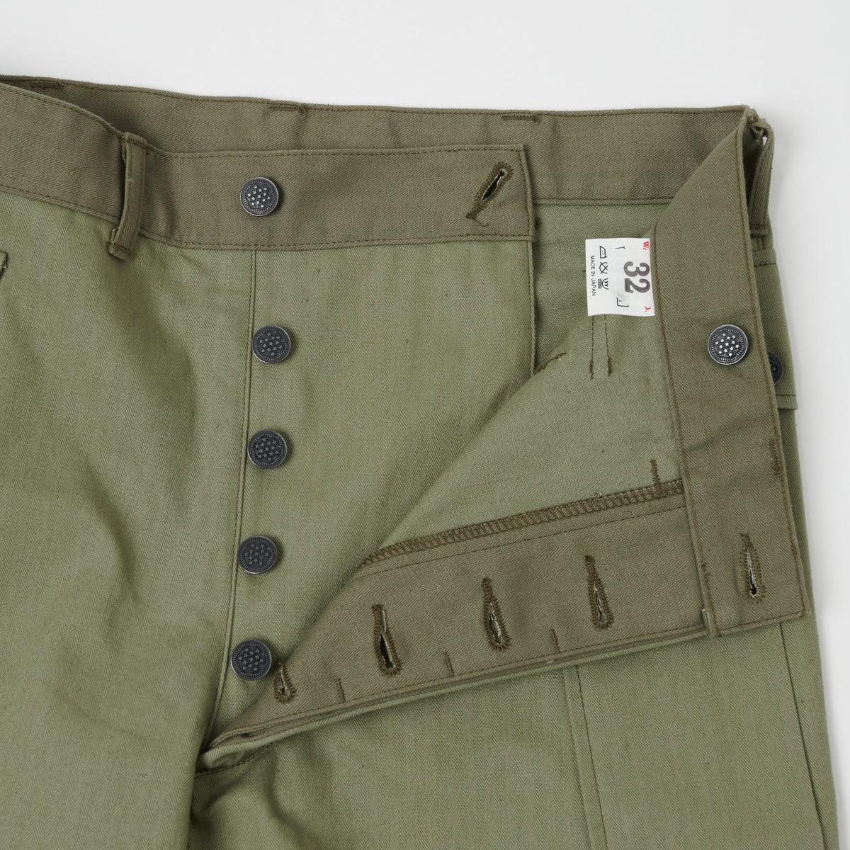 1098 U.S.ARMY HERRINGBONE PANTS - OD GREEN