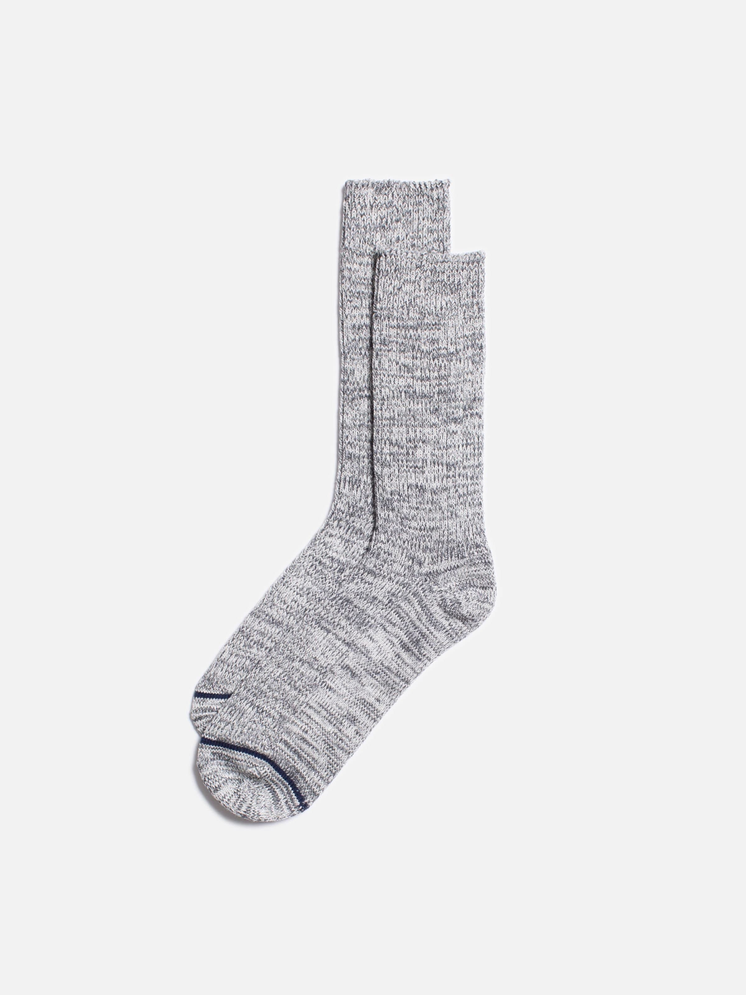 MENS CHUNKY SOCKS - GREYMELANGE