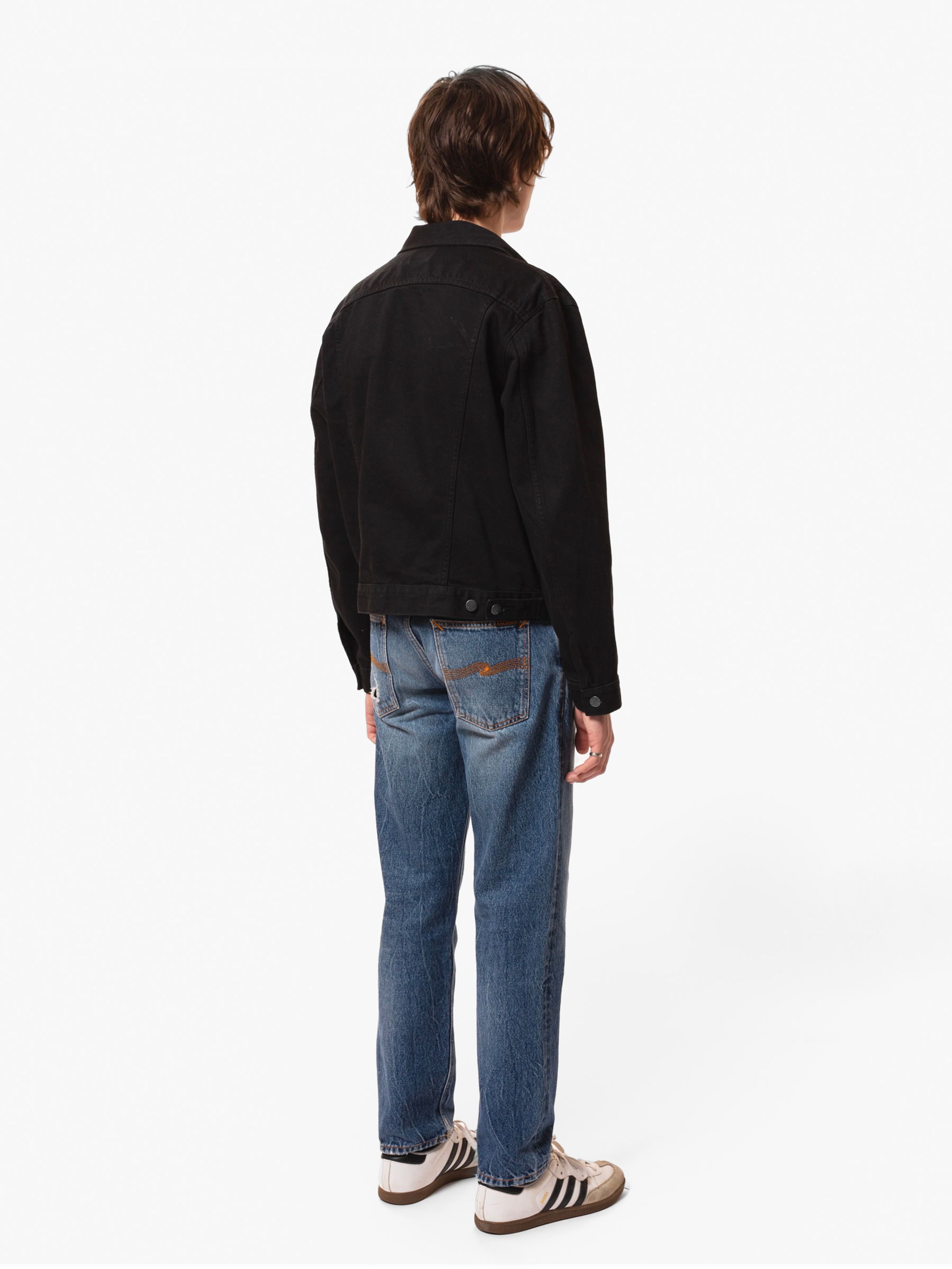 DANNY RINSED DENIM JACKET - BLACK