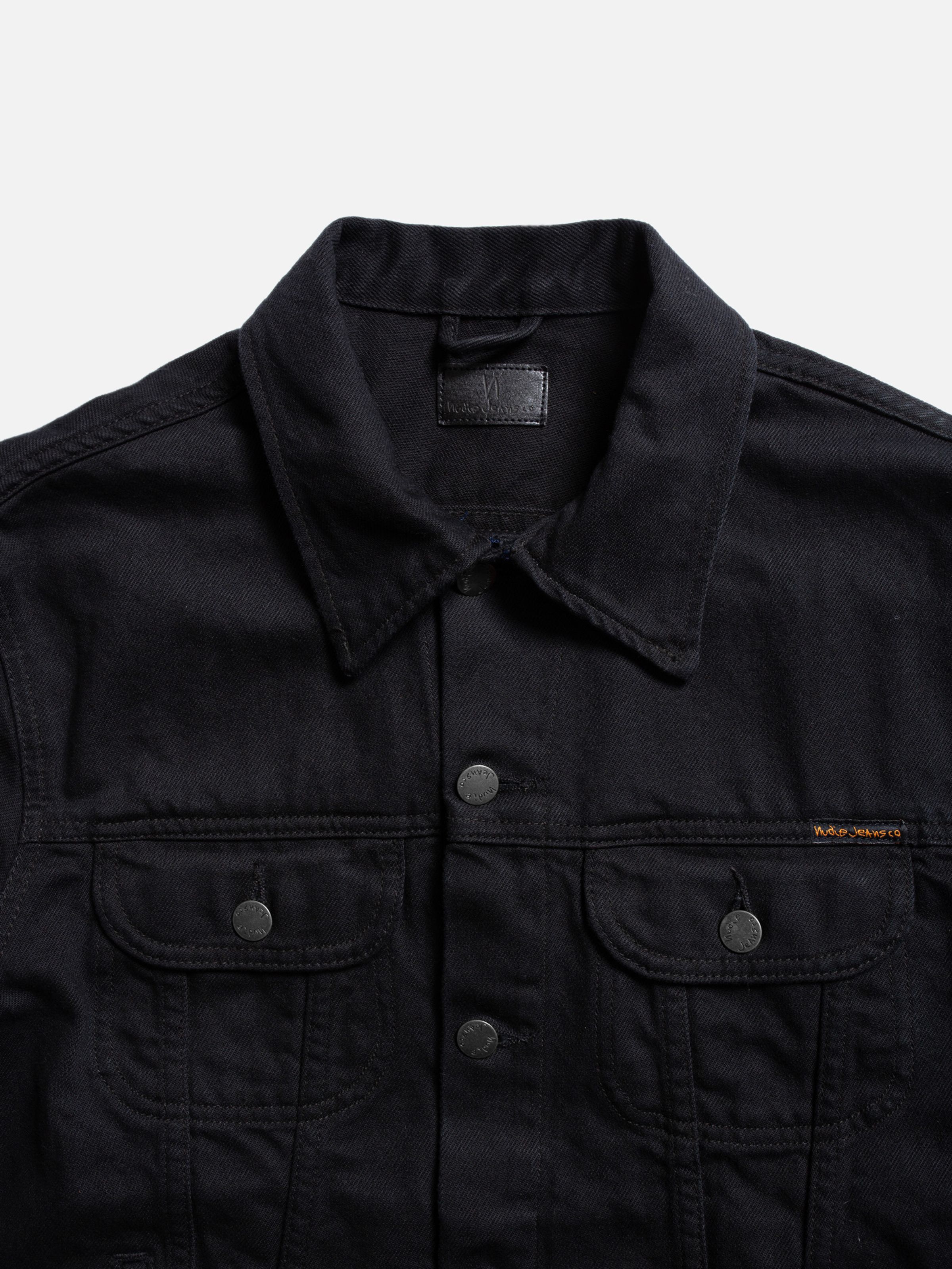 DANNY RINSED DENIM JACKET - BLACK