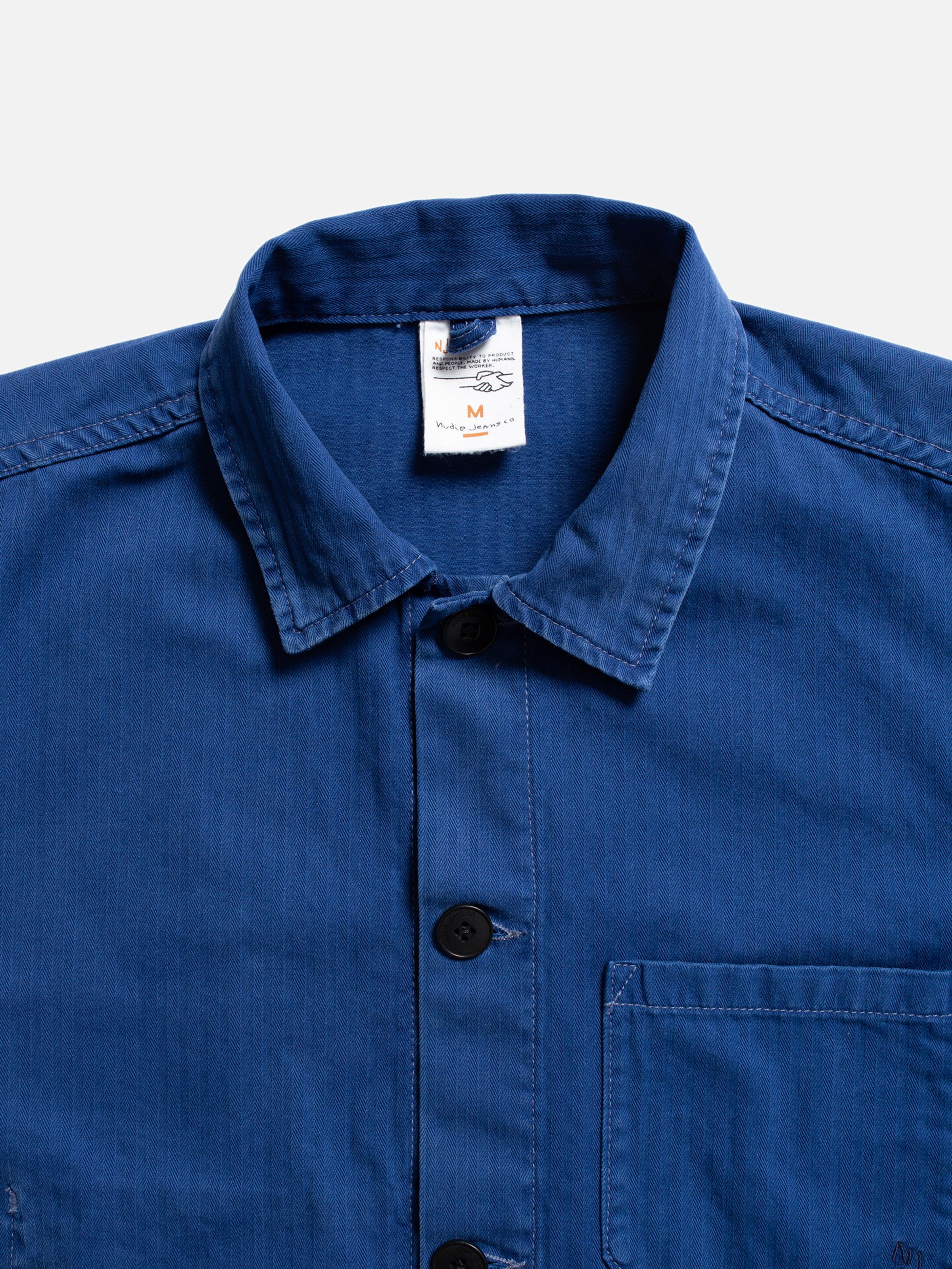 BUDDY HERRINGBONE CHORE JACKET - BLUE