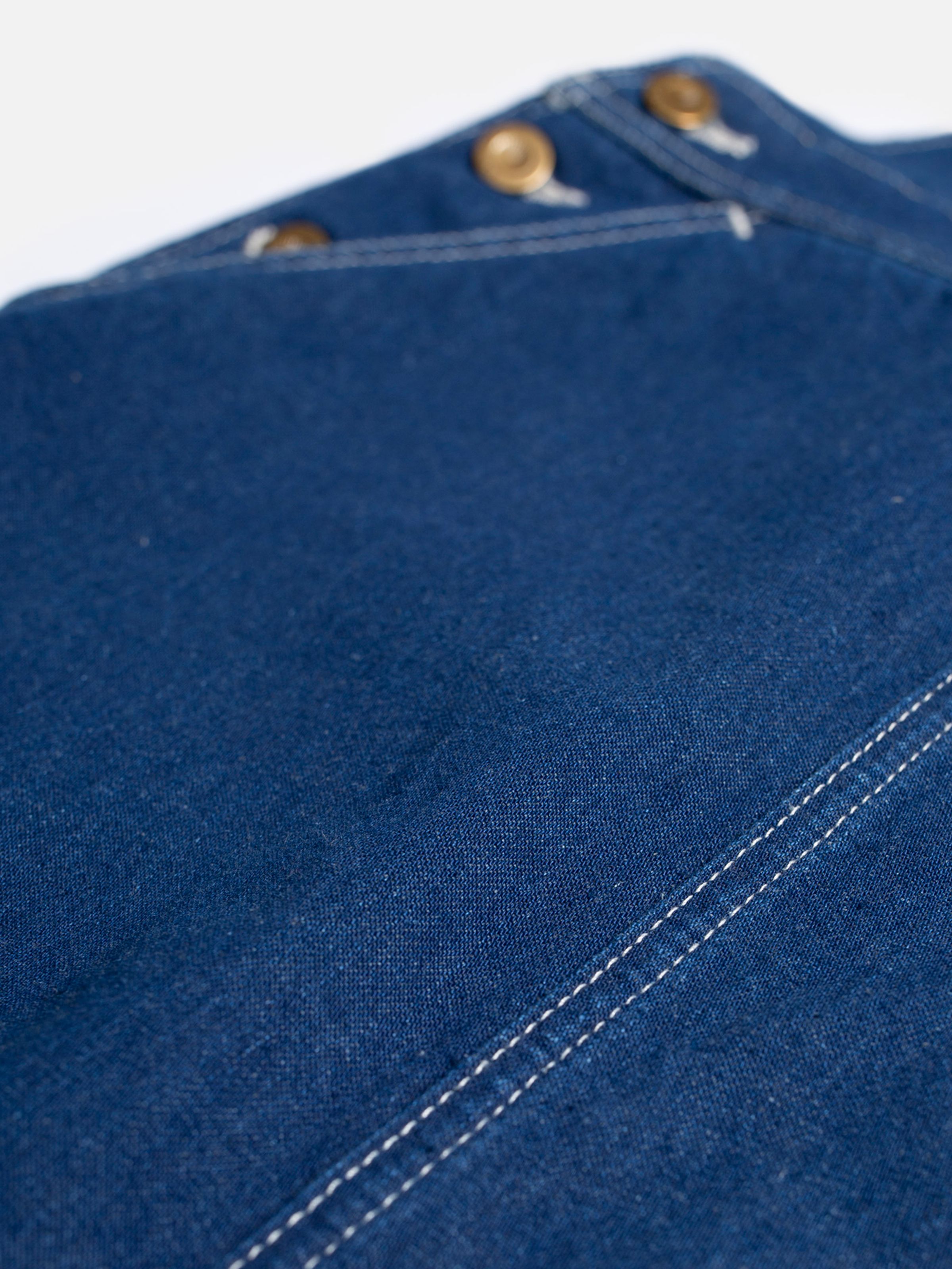 INGER UTILITY DENIM DUNGAREES DRESS - BLUE