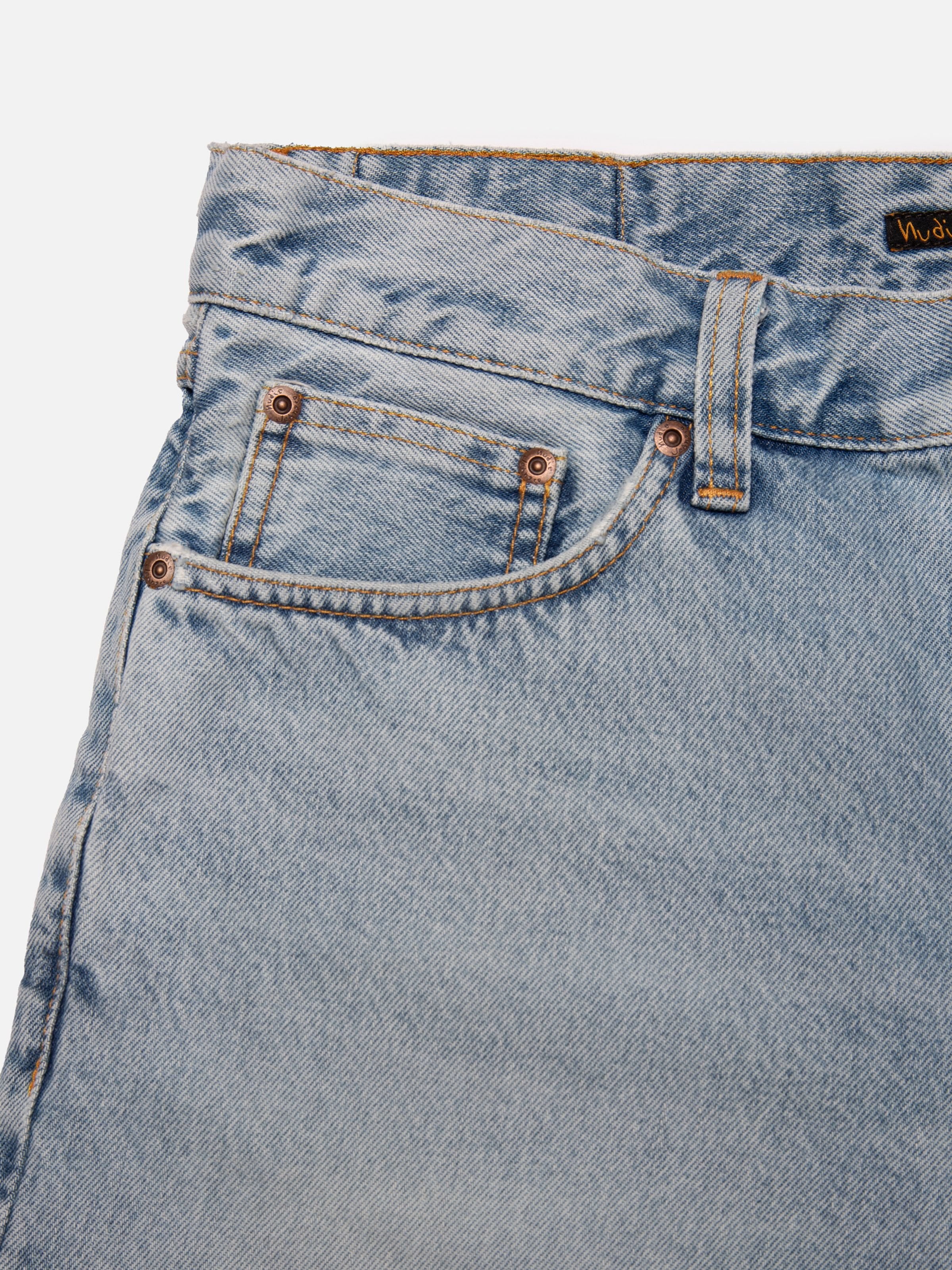 SETH DENIM SHORTS - SEA SALT