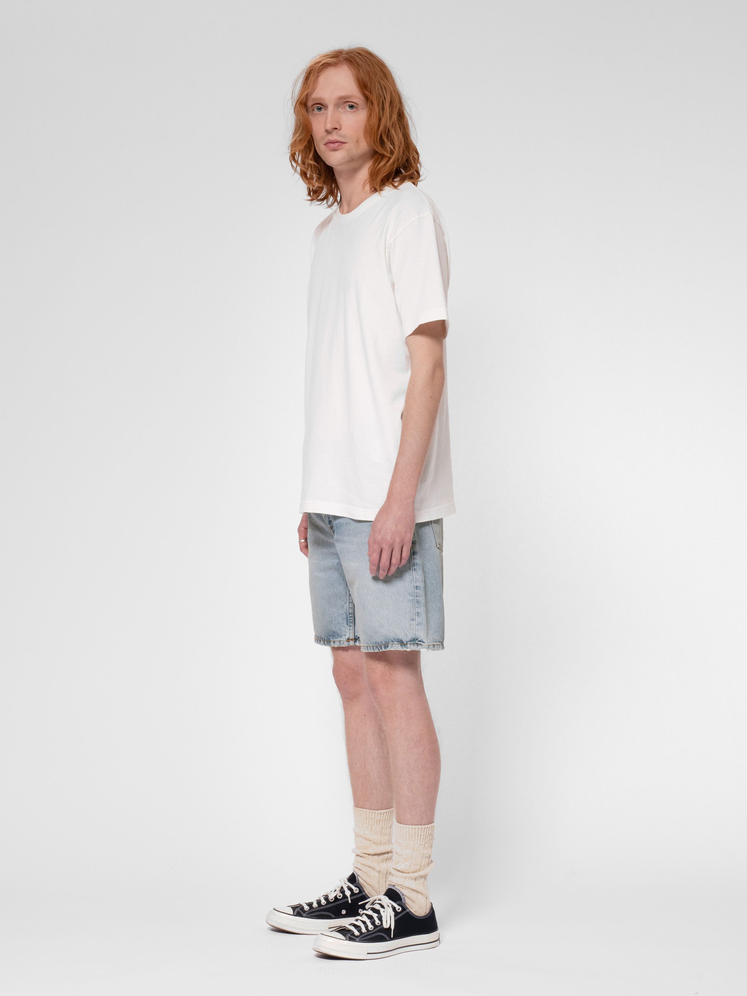 SETH DENIM SHORTS - SEA SALT