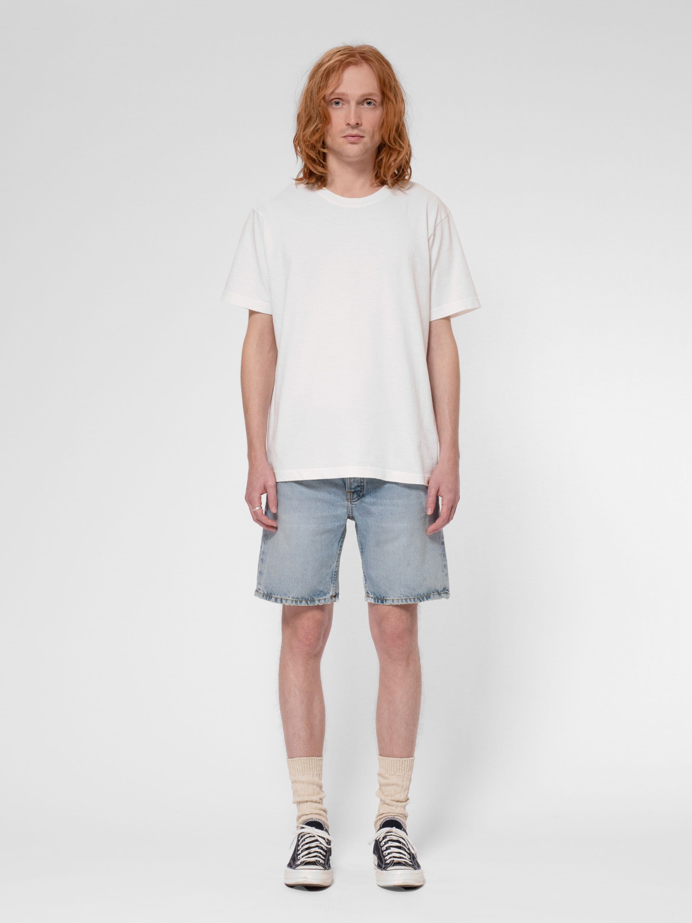 SETH DENIM SHORTS - SEA SALT