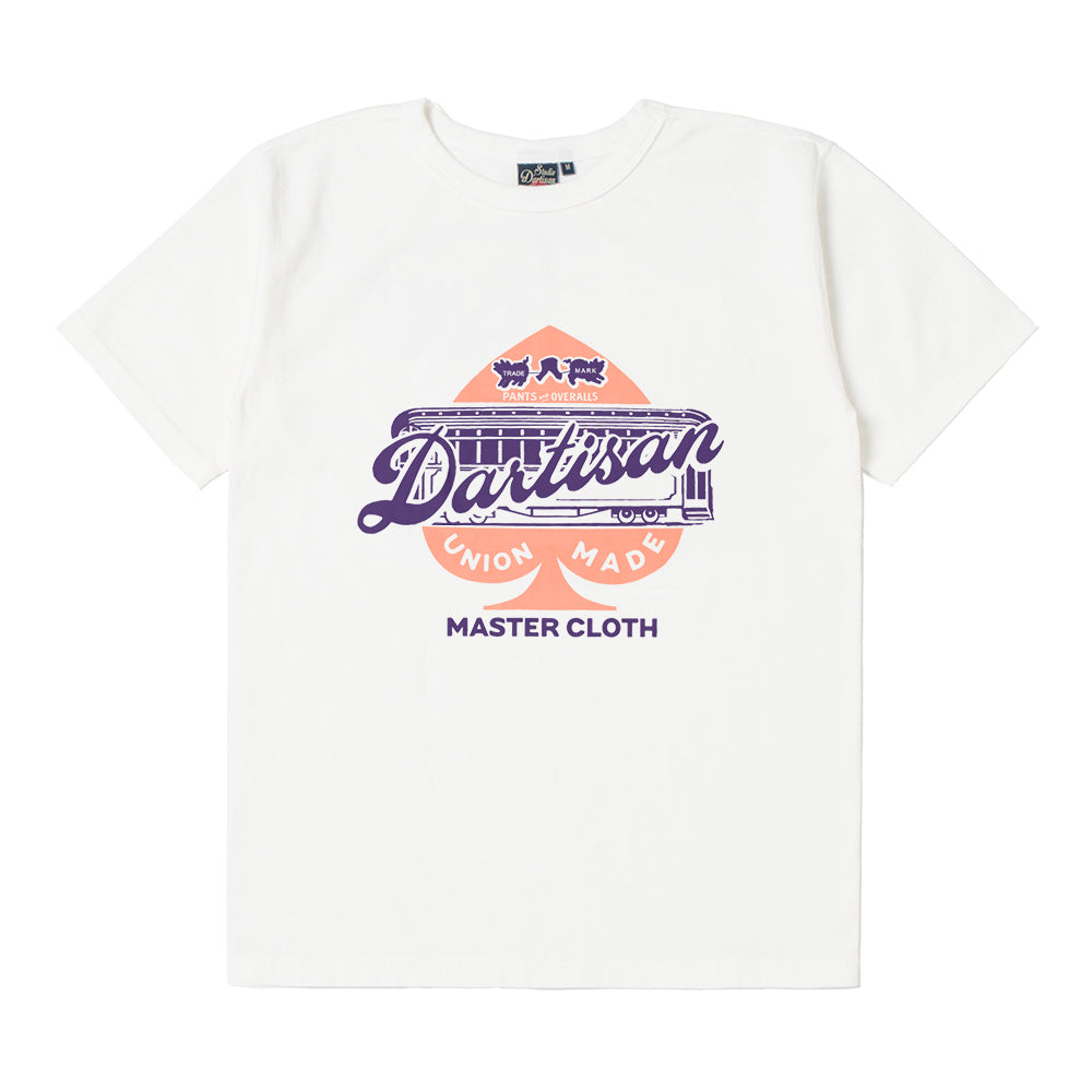 8208B Loopwheeled printed T-shirt - WHITE