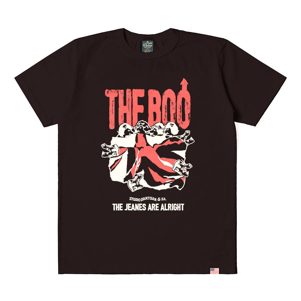 8212A USA COTTON PRINT T-SHIRT - BLACK