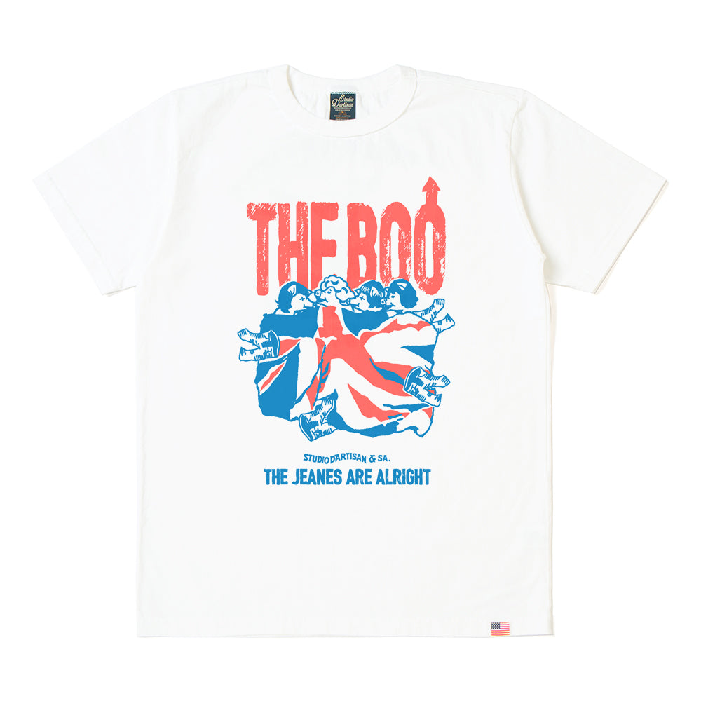 8212A USA COTTON PRINT T-SHIRT - WHITE
