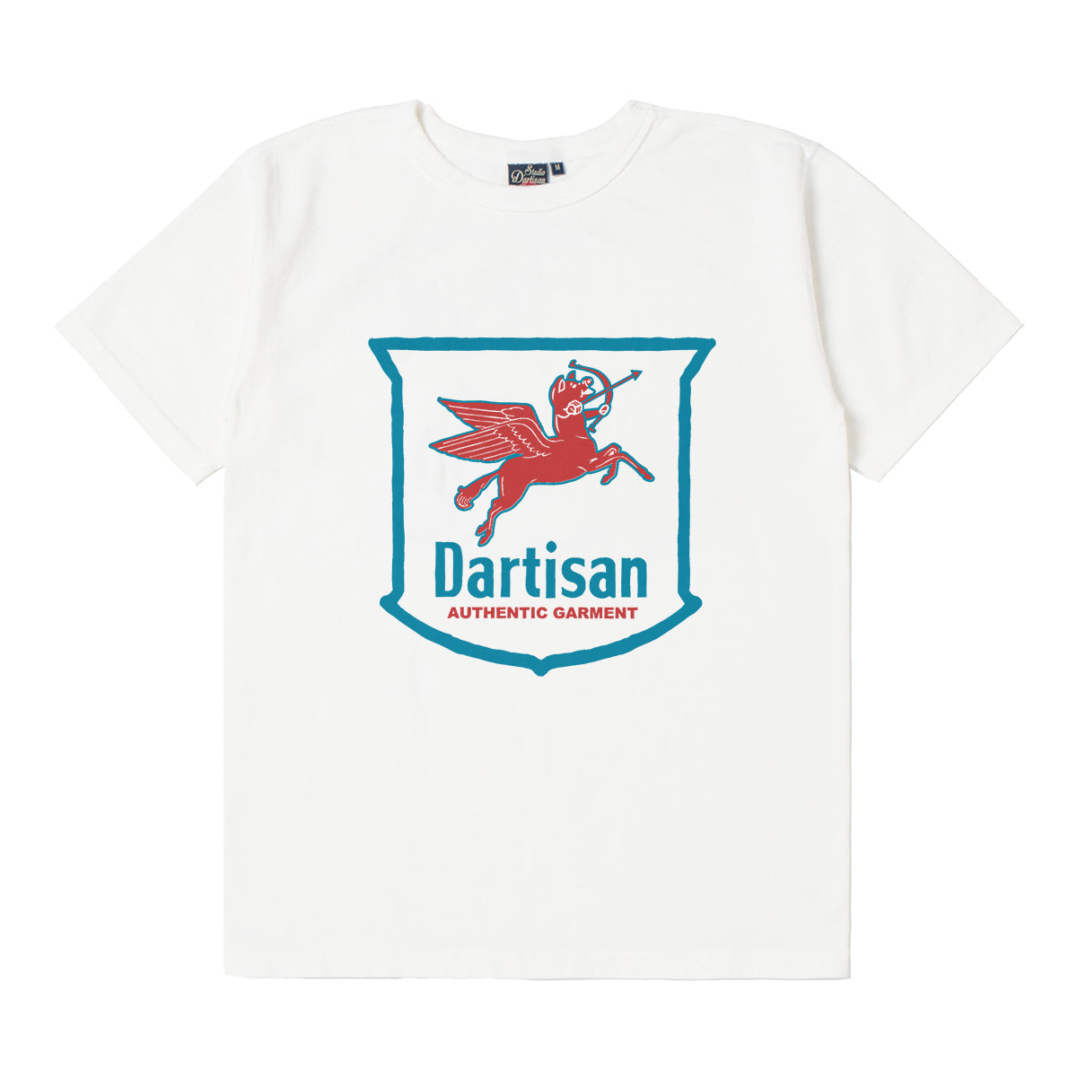 8231B Loopwheeled printed T-shirt - WHITE