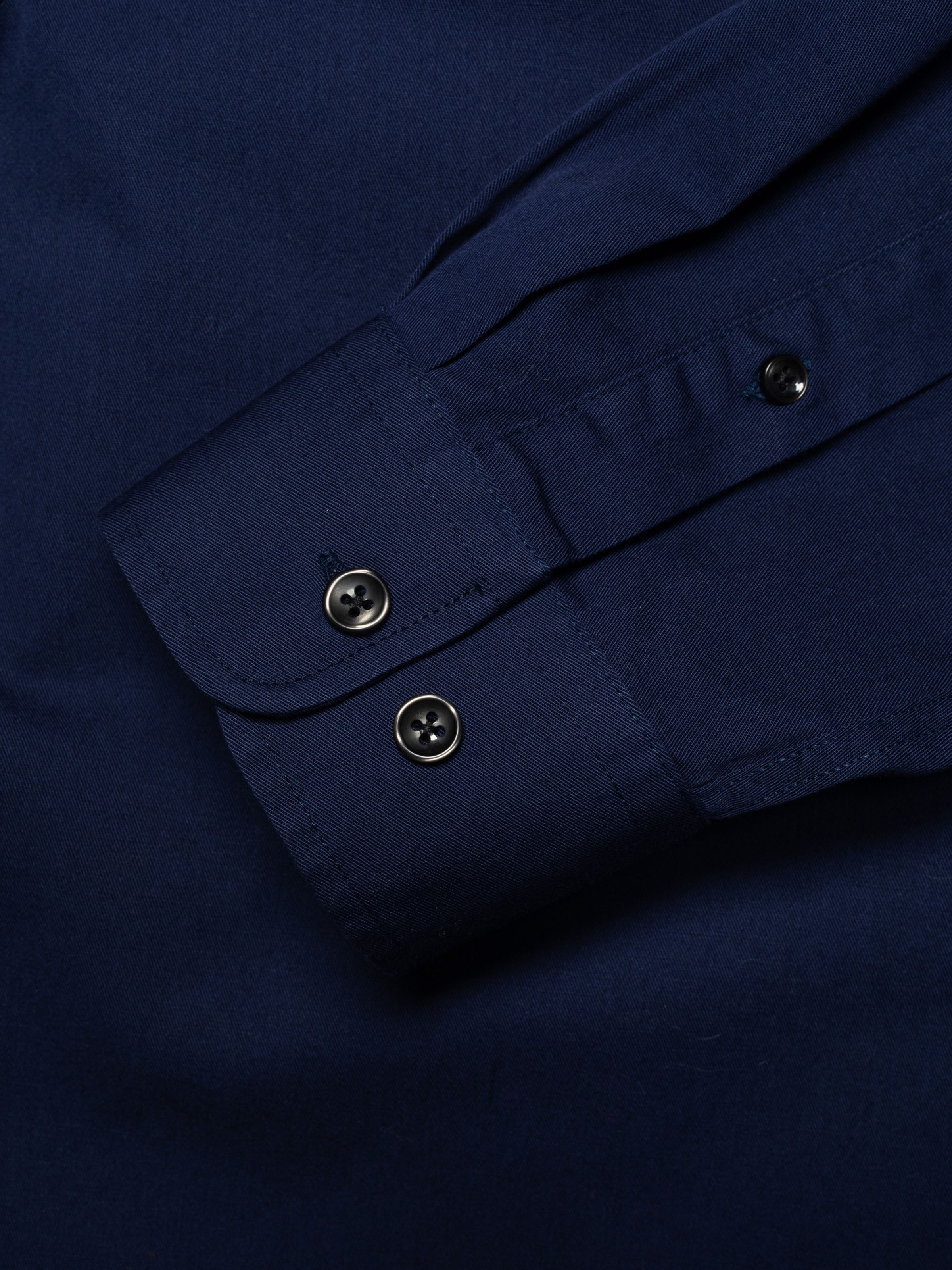 JOHN BUTTON DOWN STANDARD SHIRT - MID BLUE