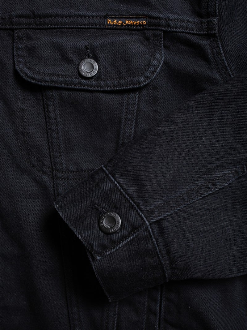 BERIT DENIM JACKET ASPHALT - BLACK