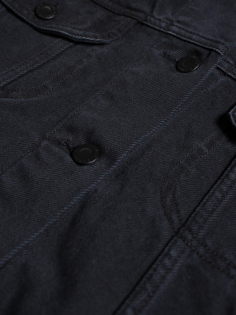 BERIT DENIM JACKET ASPHALT - BLACK