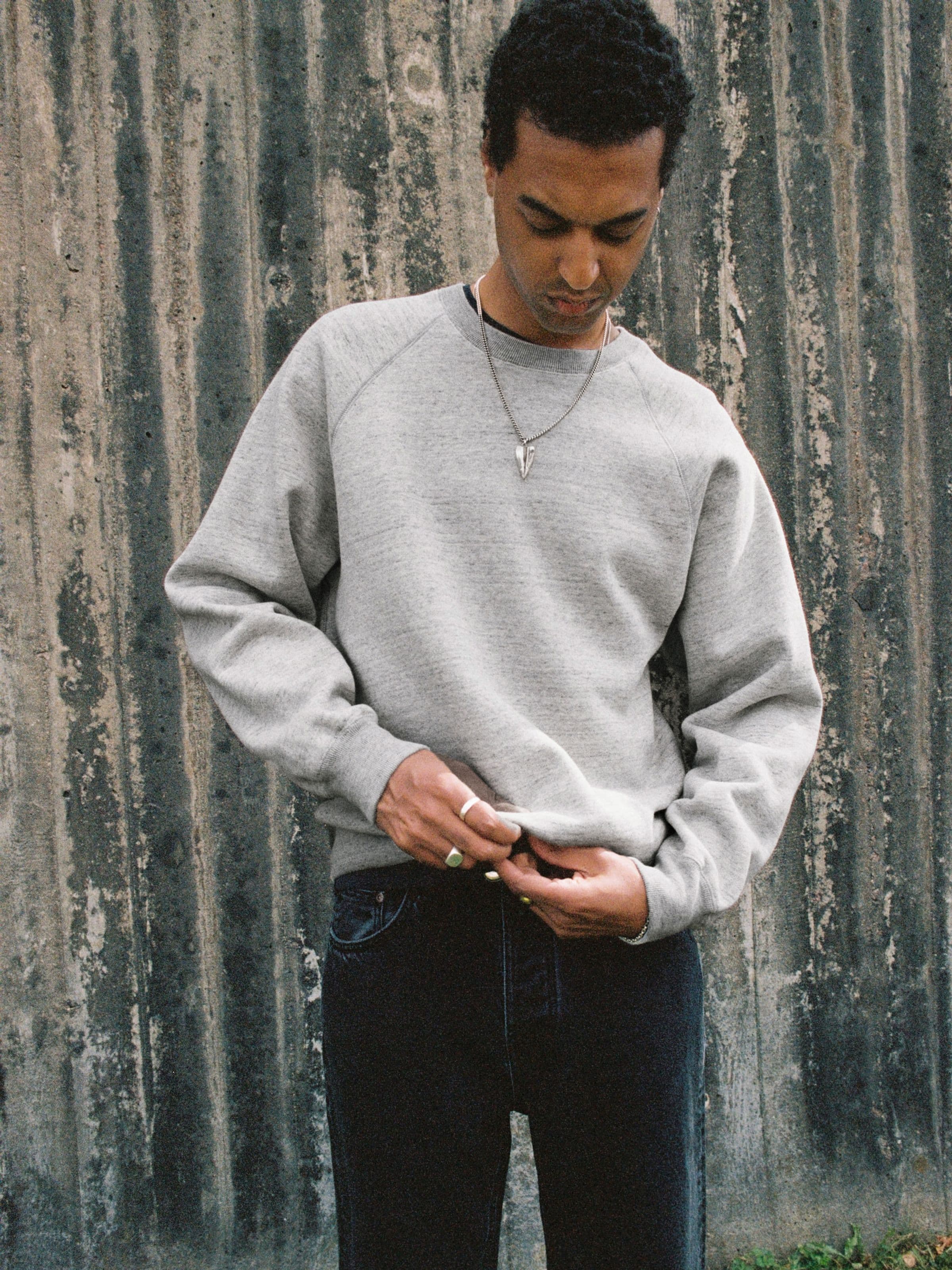 PALLE SWEATSHIRT - GREYMELANGE