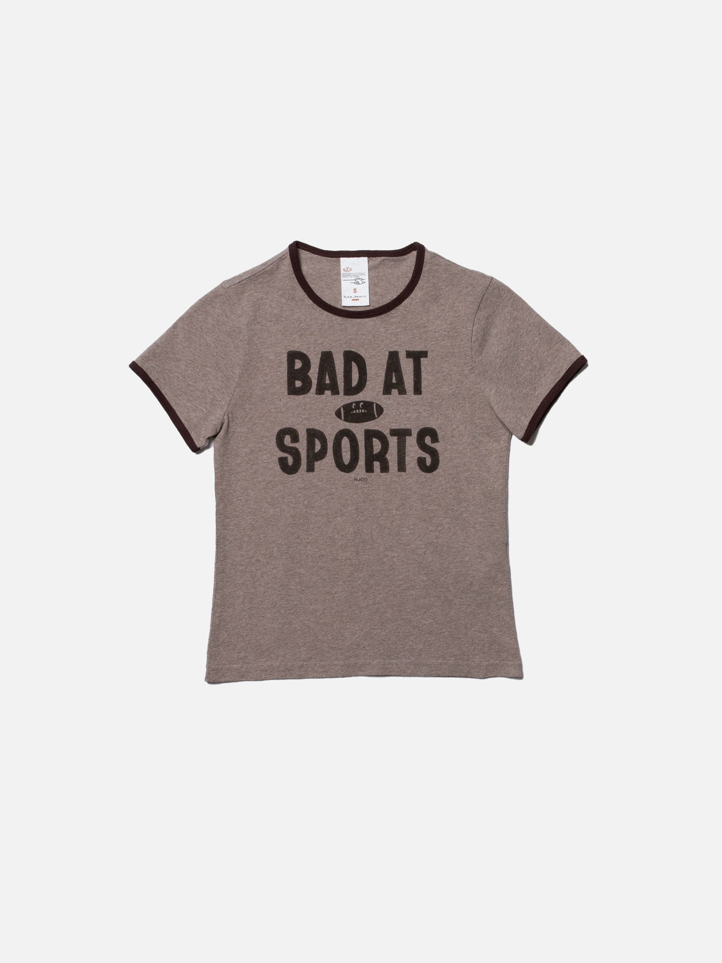 EVE BAD AT SPORT T-SHIRT - BEIGEMELANG