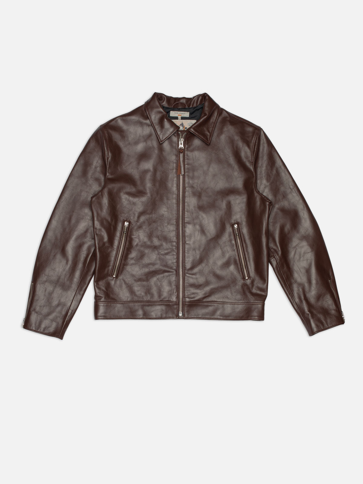 Eddy Rider Leather Jacket - Burgundy