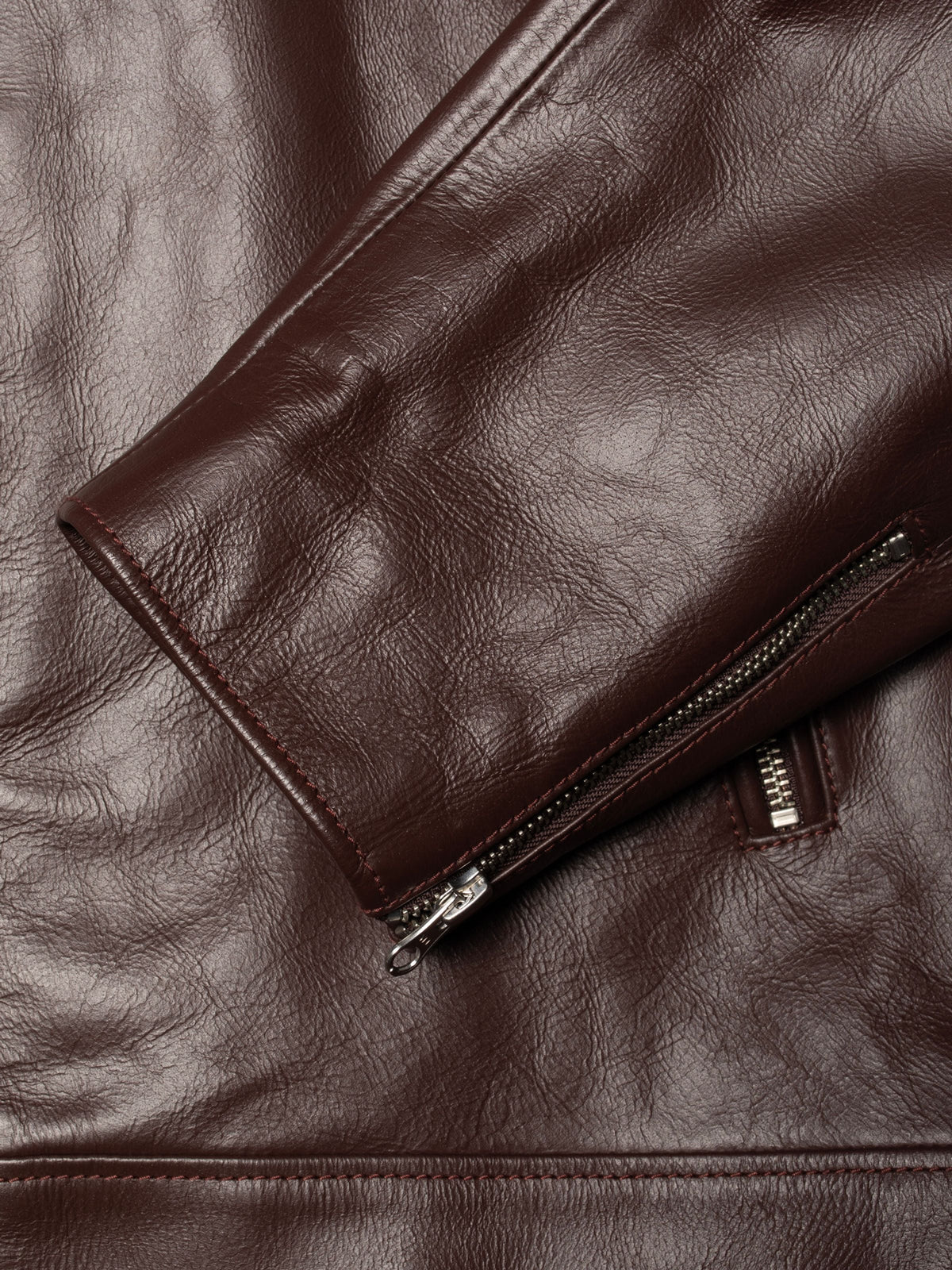 Eddy Rider Leather Jacket - Burgundy