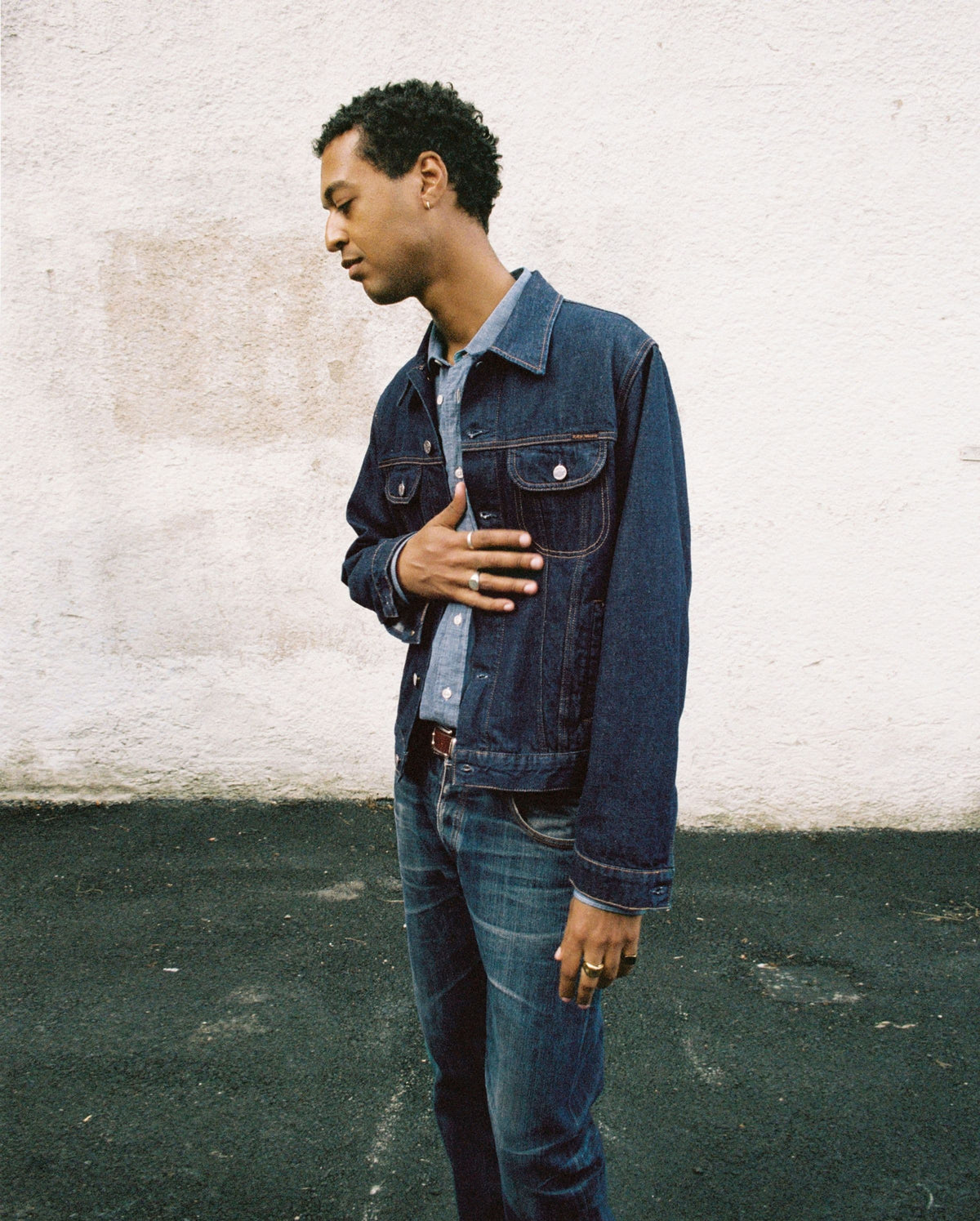 DANNY 40S REDCAST DENIM JACKET - DARK BLUE