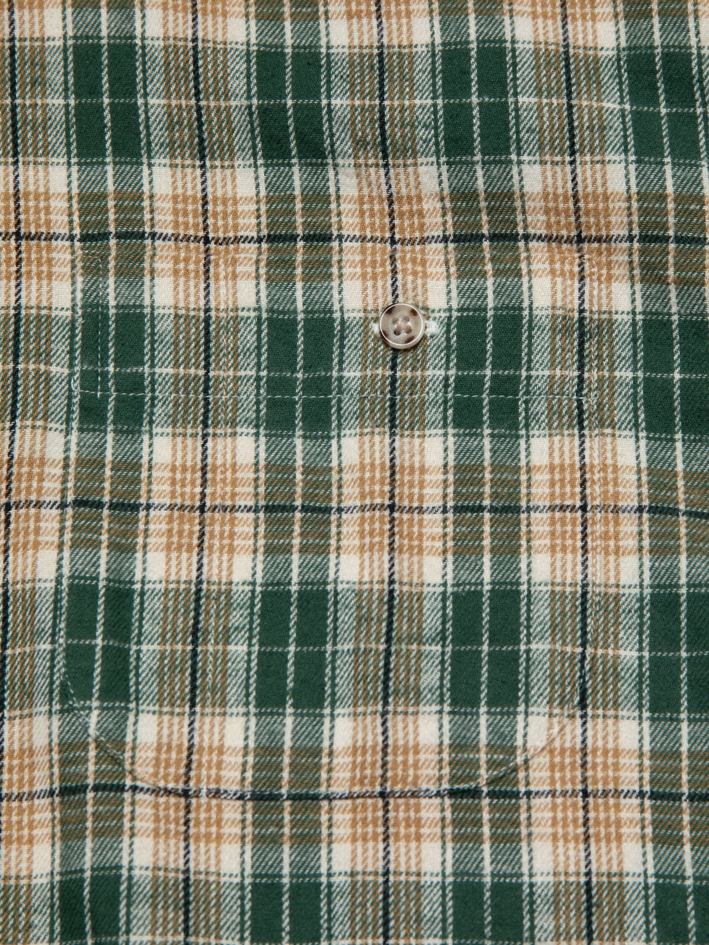 JULIAN FARMERS CHECK SHIRT - RACING GREEN