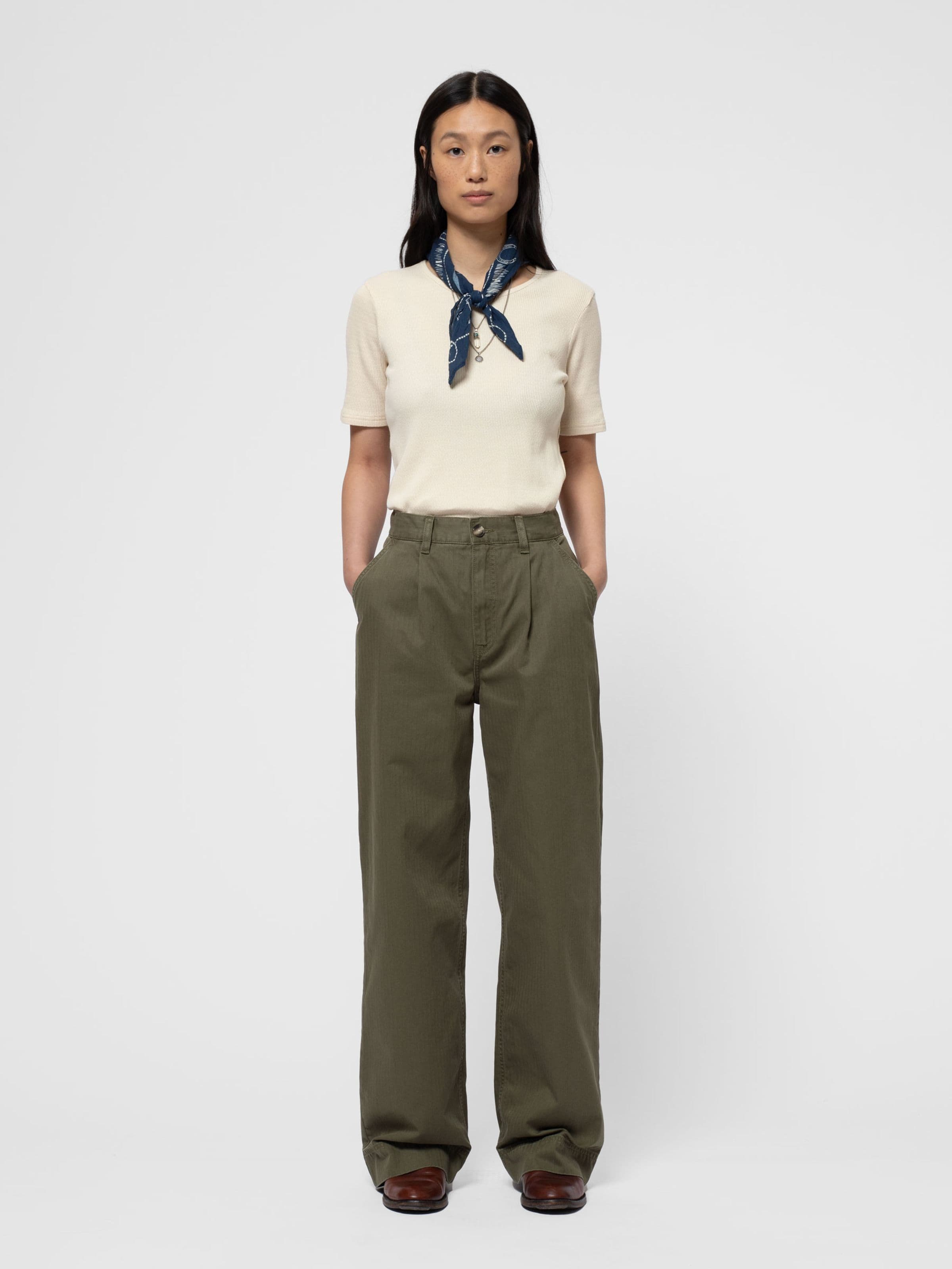 SUKI WORKWEAR PANTS - OLIVE