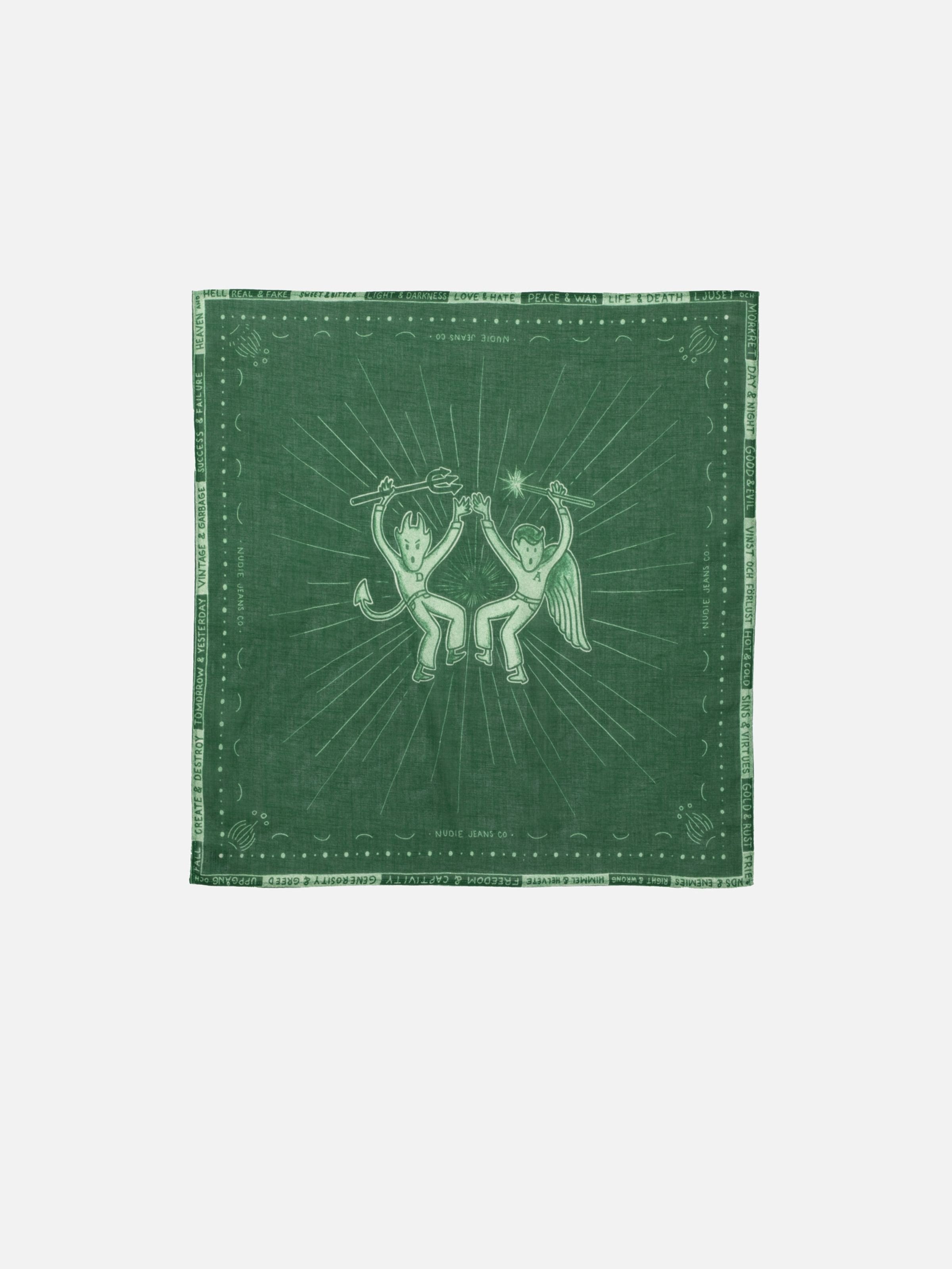 INGRID BANDANA COUNTERPOINTS - DARK GREEN