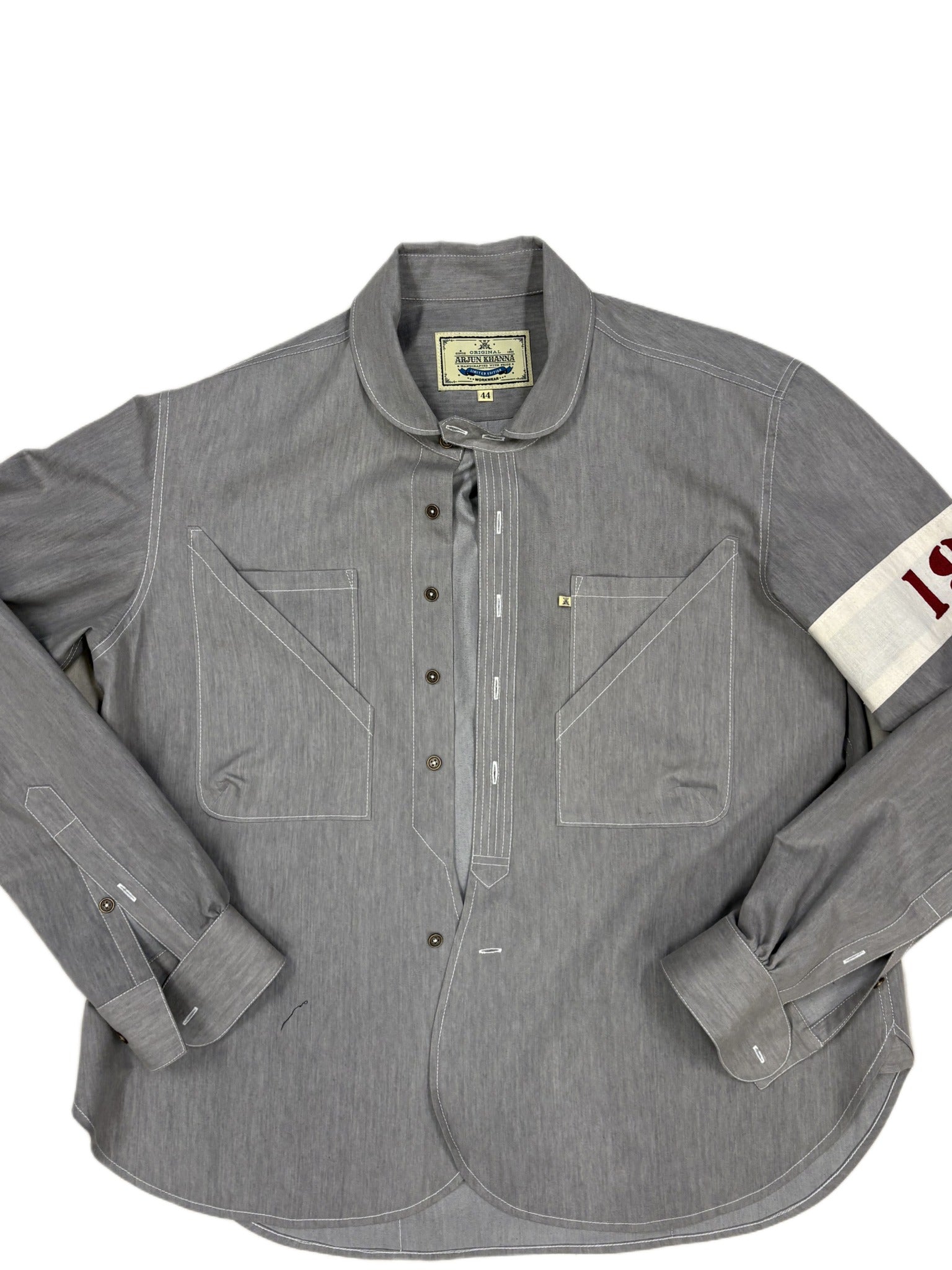 AK/PR/LOT2/SHRT058 4-pocket cycle jersey shirts - 1984 - GREY