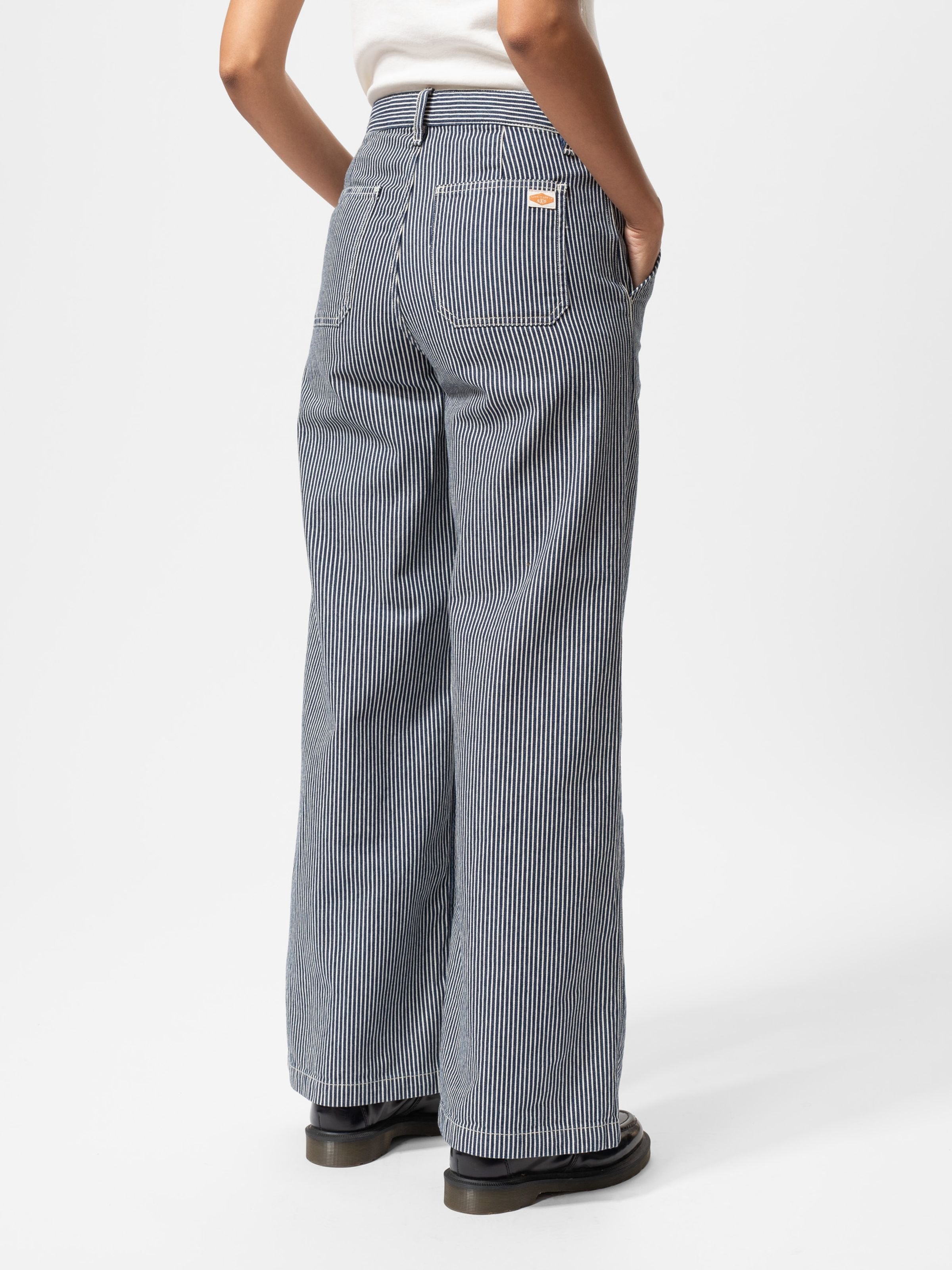 Inez Striped Pants - Blue/Offwhite
