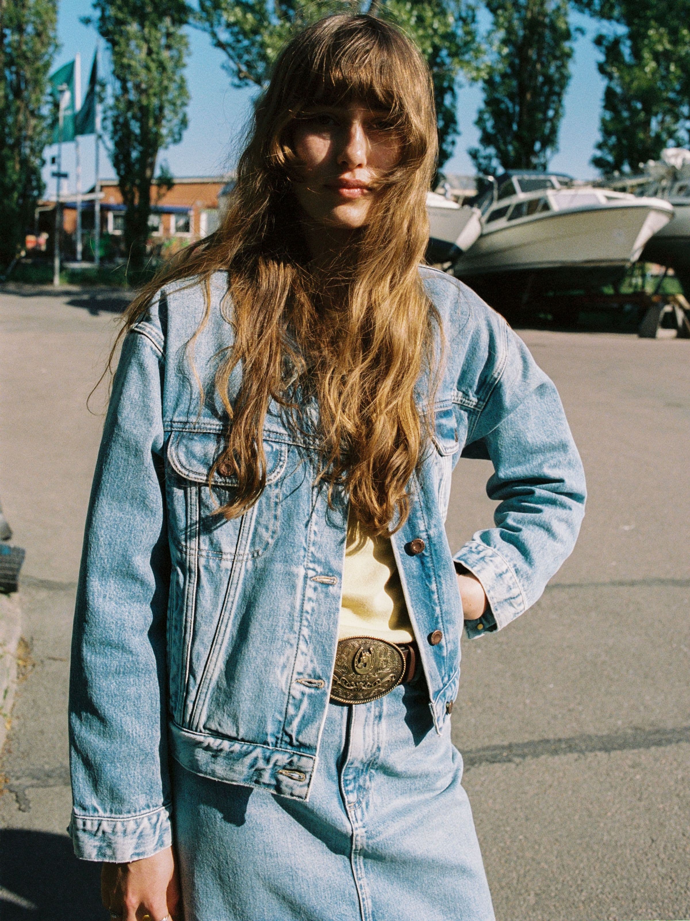 BERIT DENIM JACKET DESERT - LIGHT BLUE