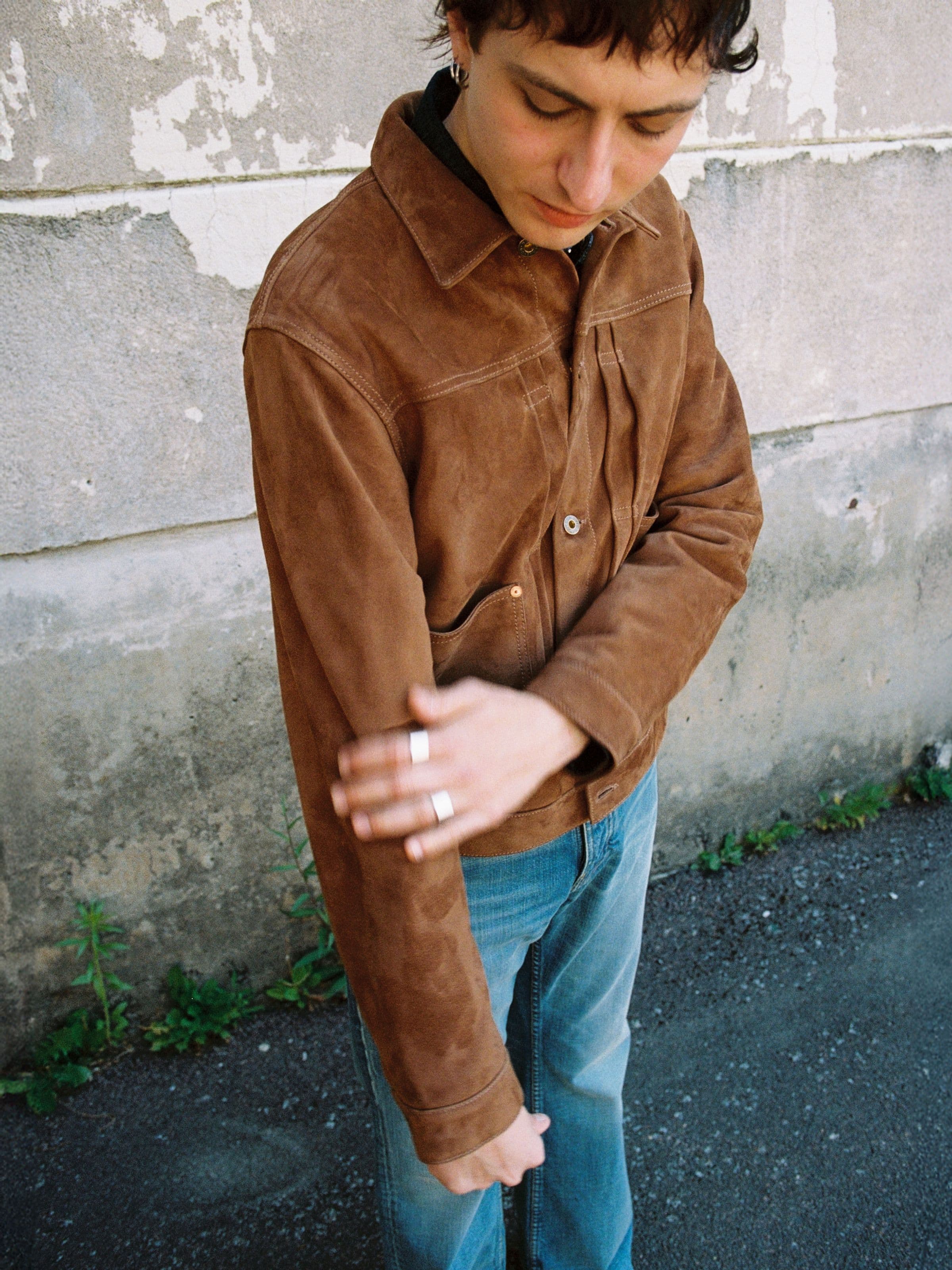 DANTE II SUEDE JACKET - CAMEL