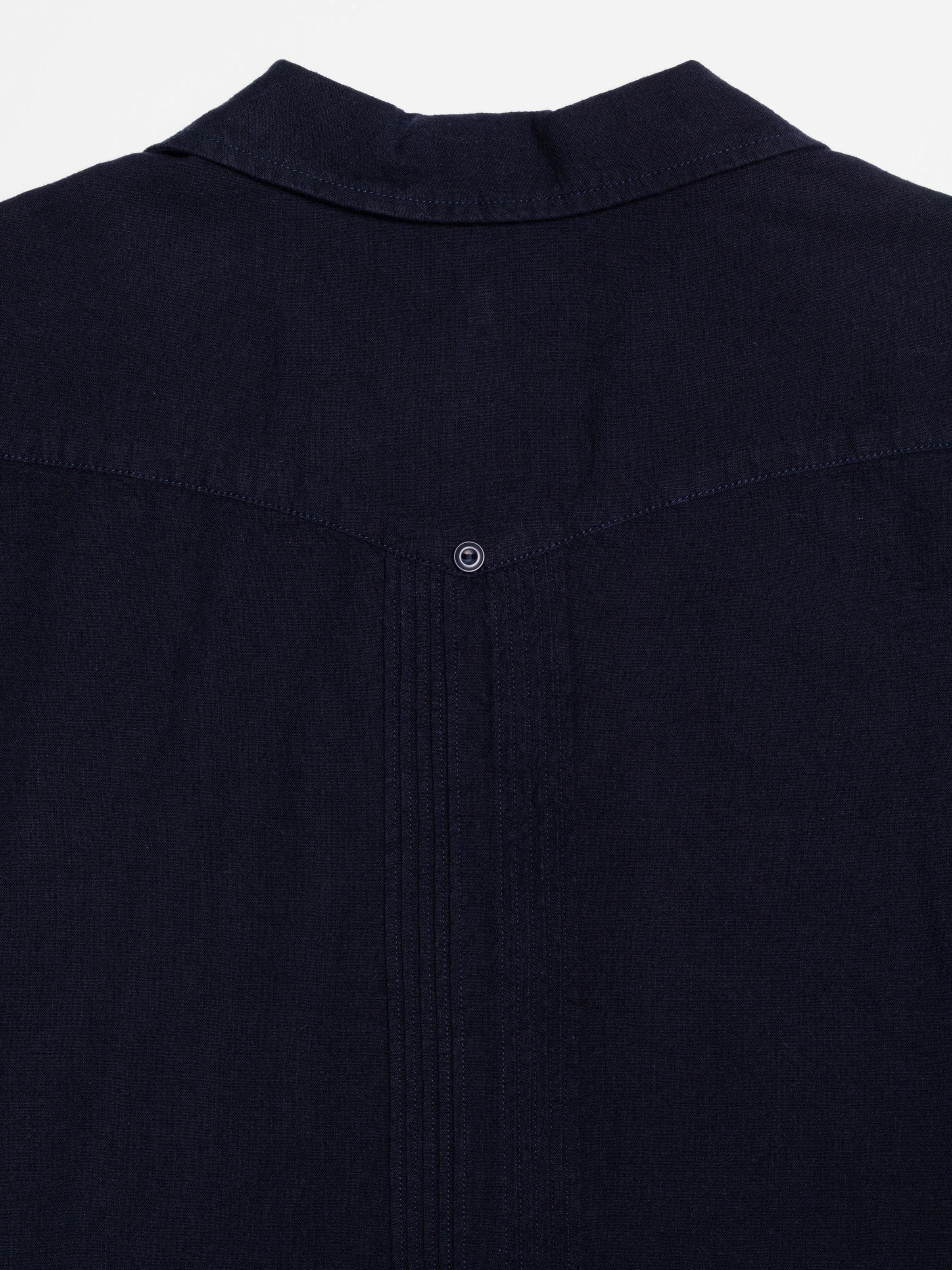 Ryan Pleats Cuban Shirt - Blueberry