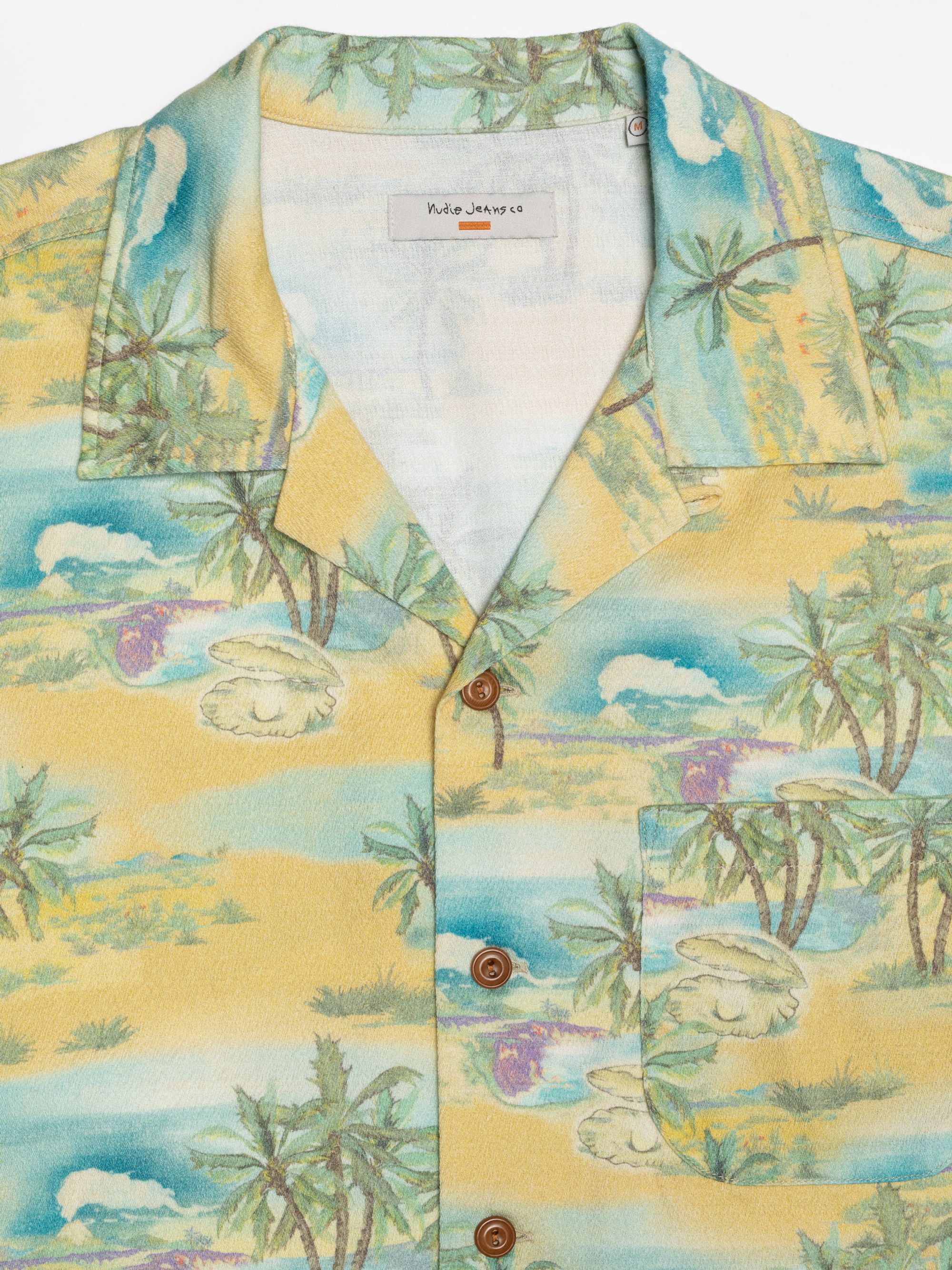 ARVID PEARLS HAWAII SHIRT - MUSTARD
