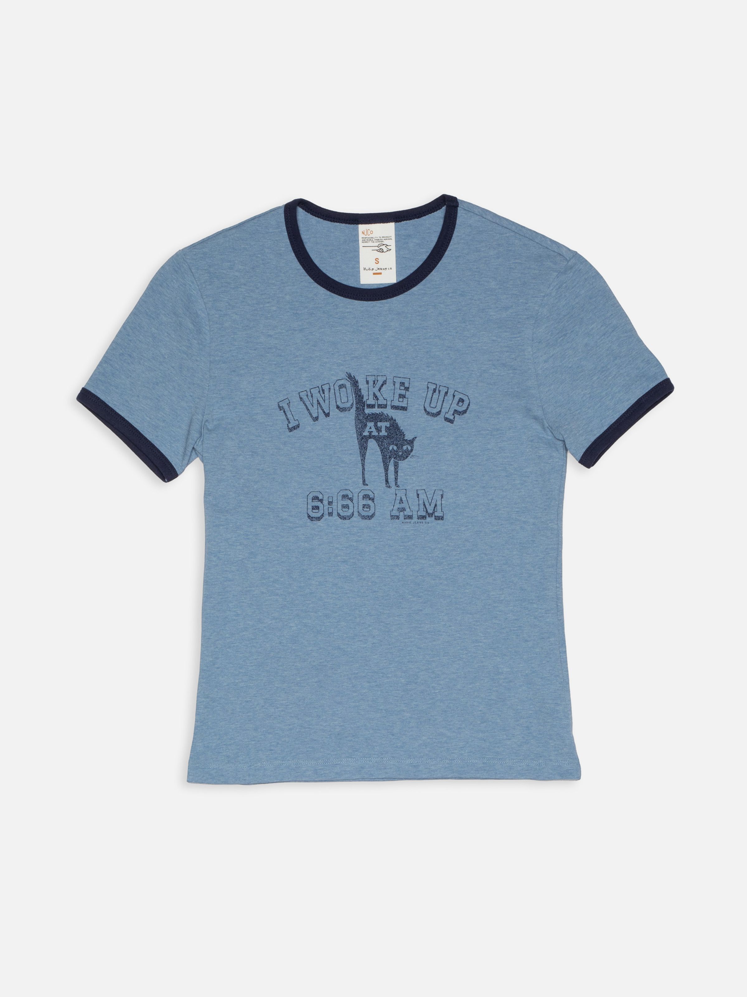 EVE 6-66 RINGER T-SHIRT - BLUEMELANGE