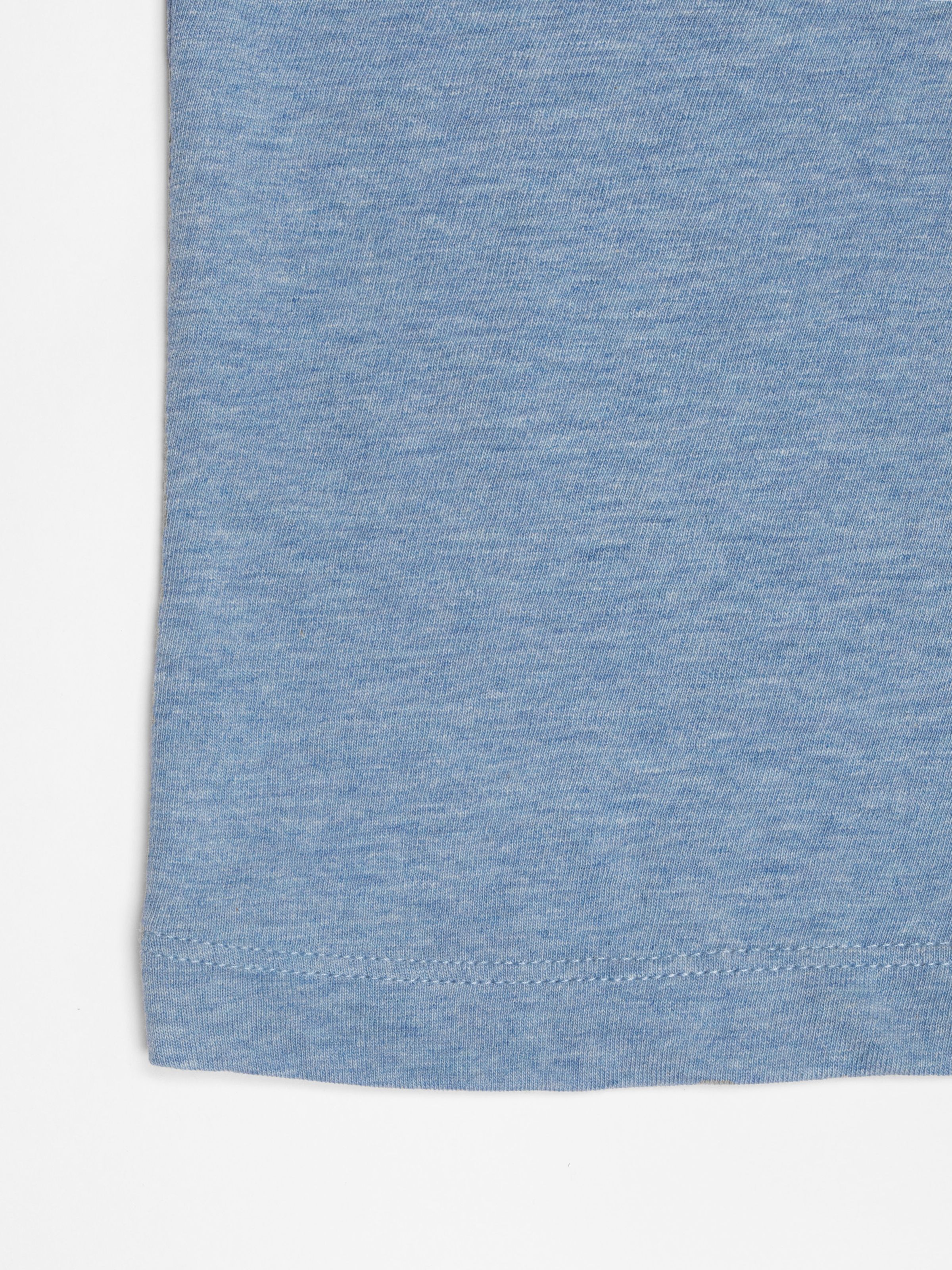 EVE 6-66 RINGER T-SHIRT - BLUEMELANGE