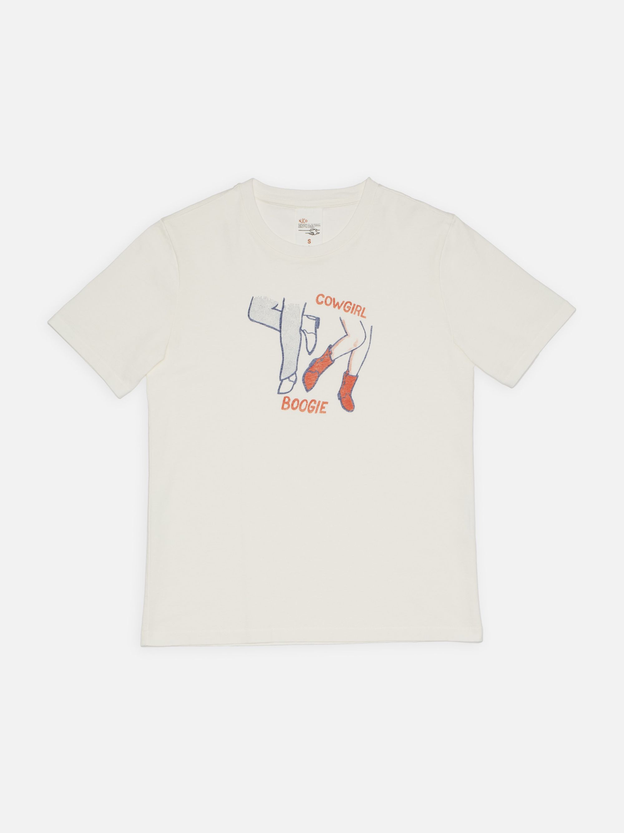 Joni T-Shirt Cowgirl Boogie - Offwhite