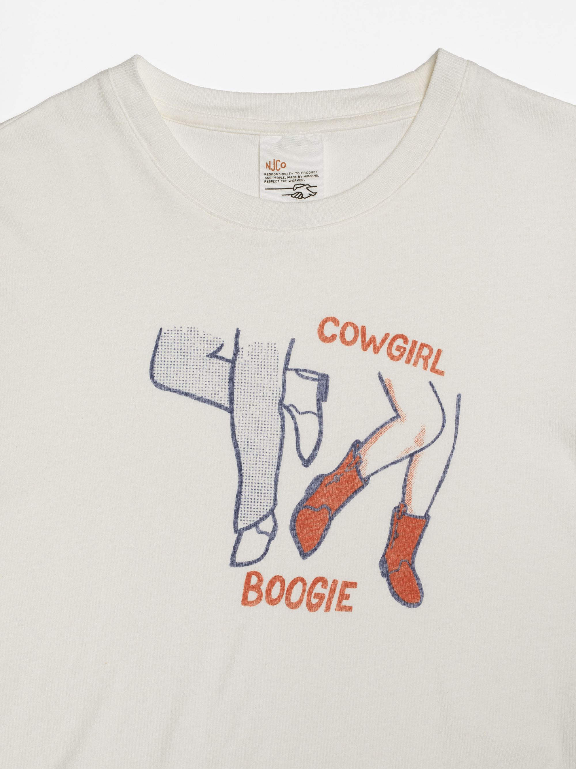 Joni T-Shirt Cowgirl Boogie - Offwhite