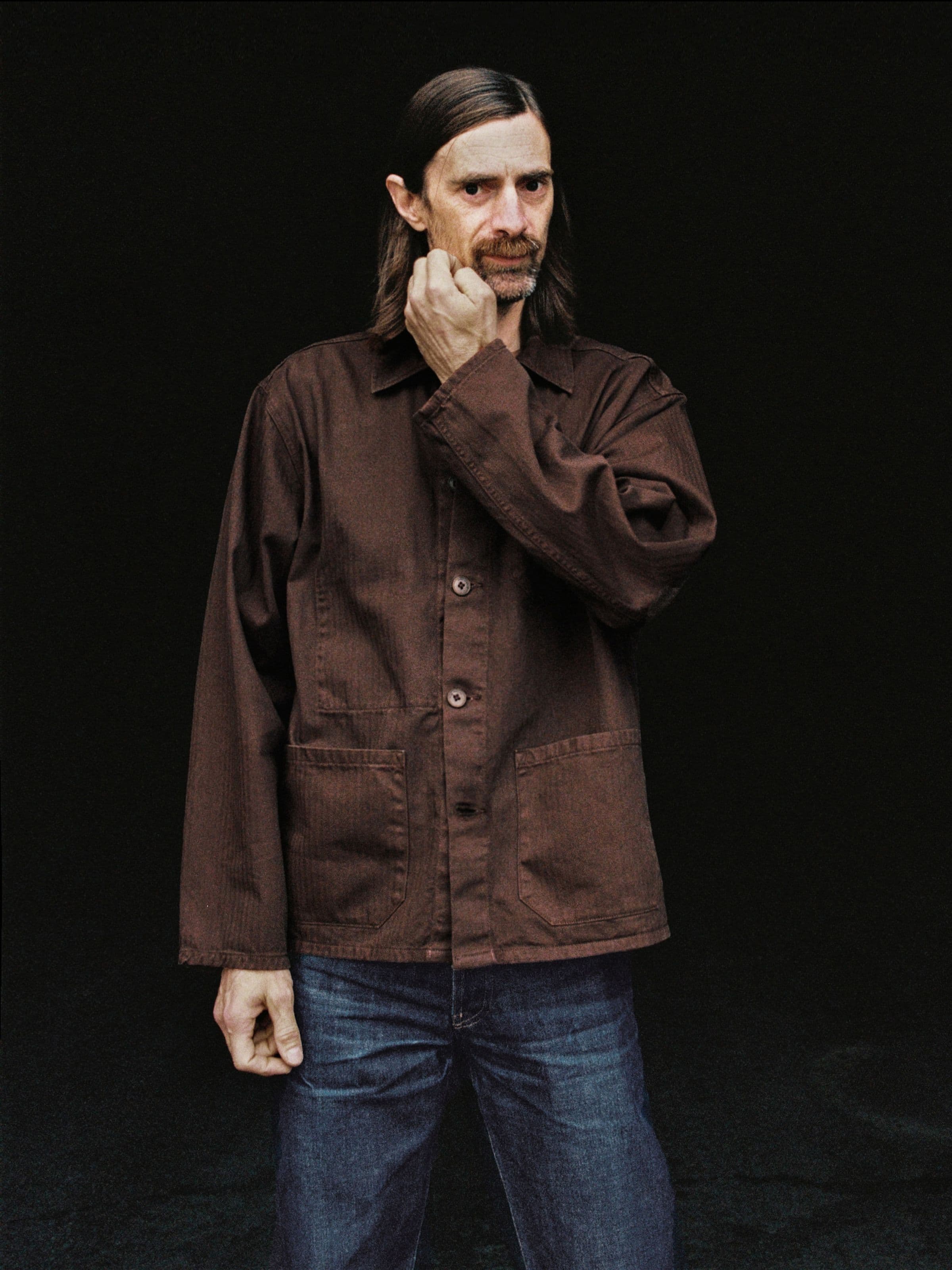 BUDDY HERRINGBONE CHORE JACKET - WALNUT