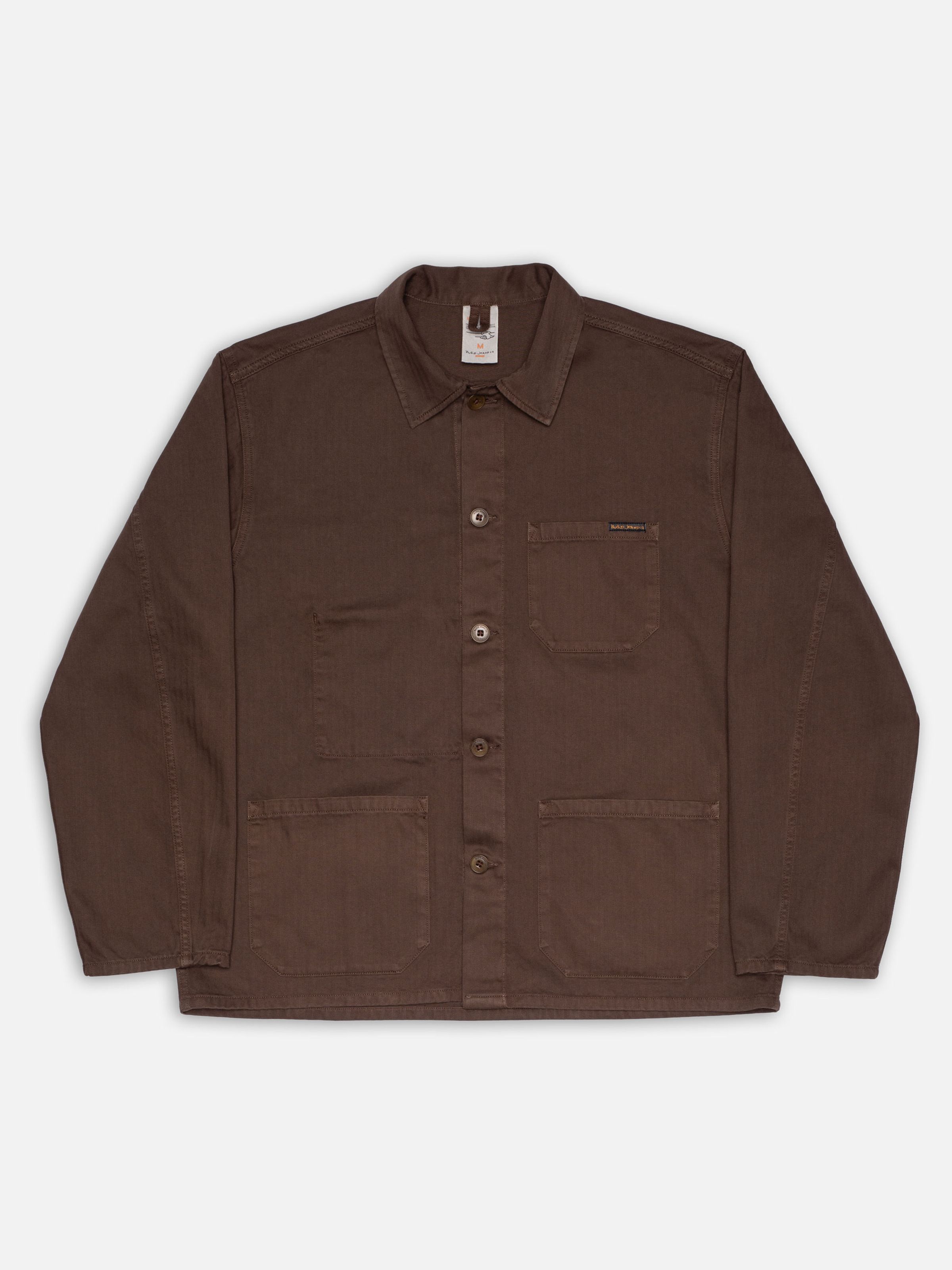 BUDDY HERRINGBONE CHORE JACKET - WALNUT