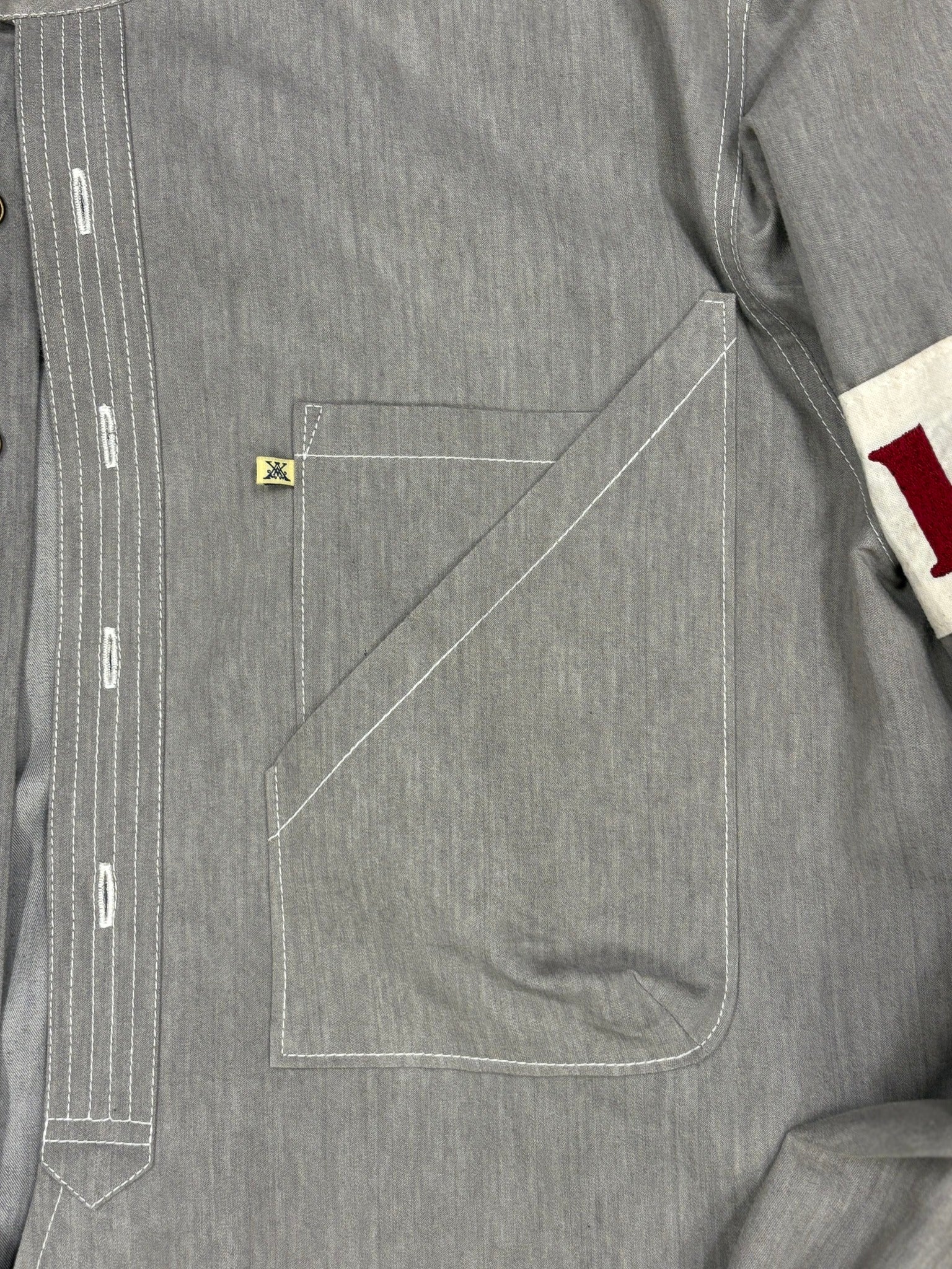 AK/PR/LOT2/SHRT058 4-pocket cycle jersey shirts - 1984 - GREY