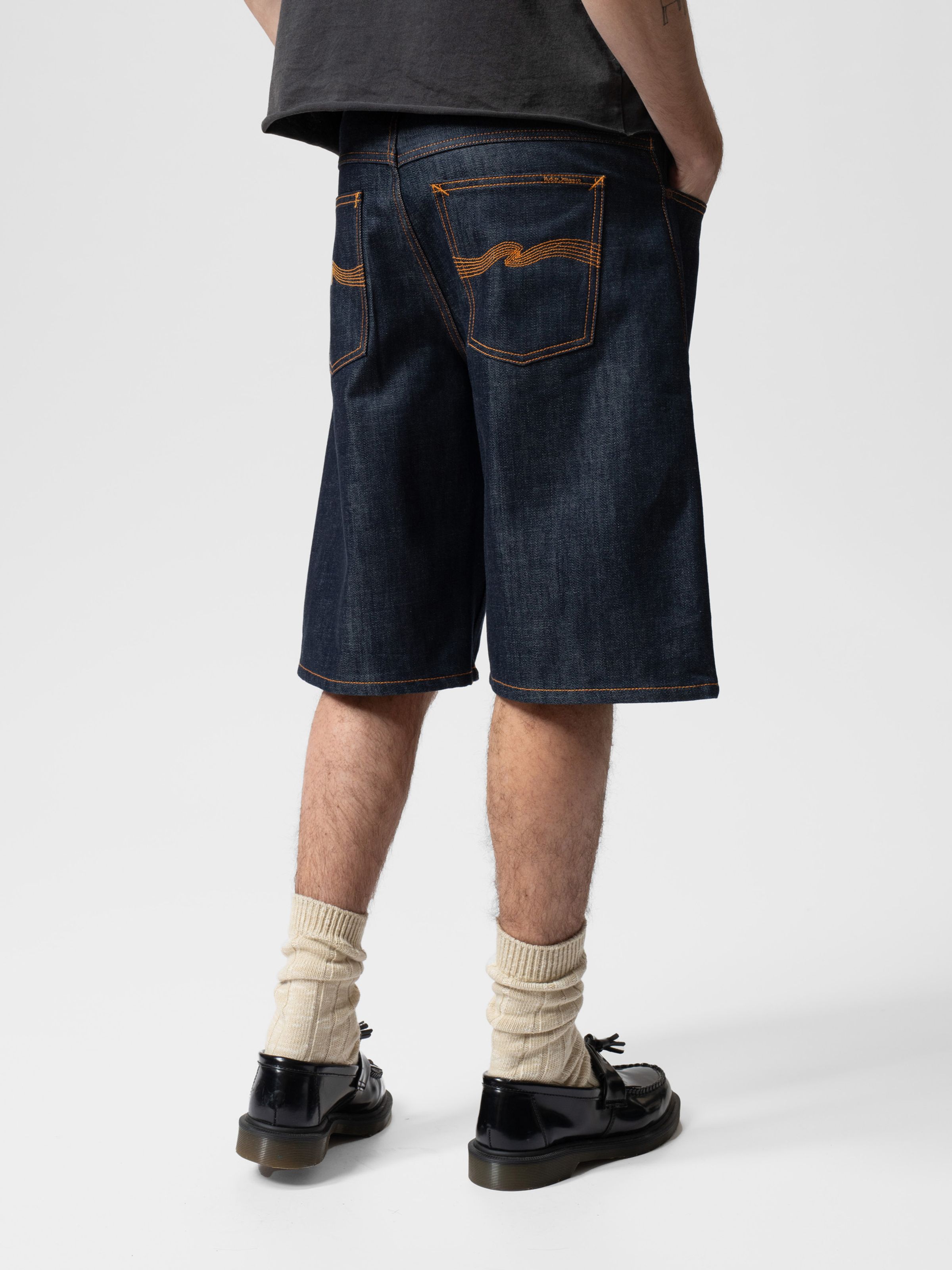 【BAON】Melmio Stripe Denim Bermuda Pants Striped denim Bermuda shorts - PULL&BEAR