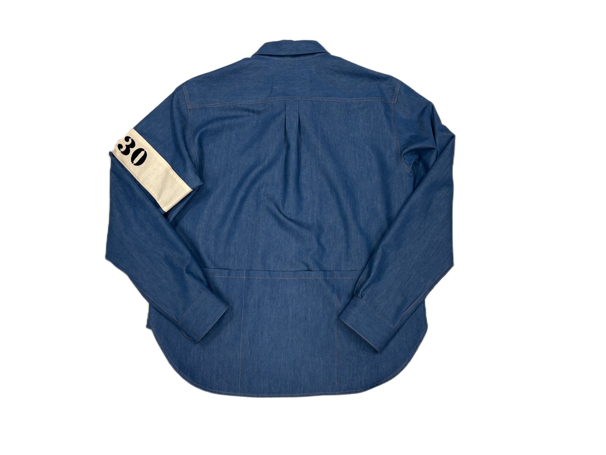 AK/PR/LOT2/SHRT060 4-pocket cycle jersey shirts - 1930  - LIGHT BLUE