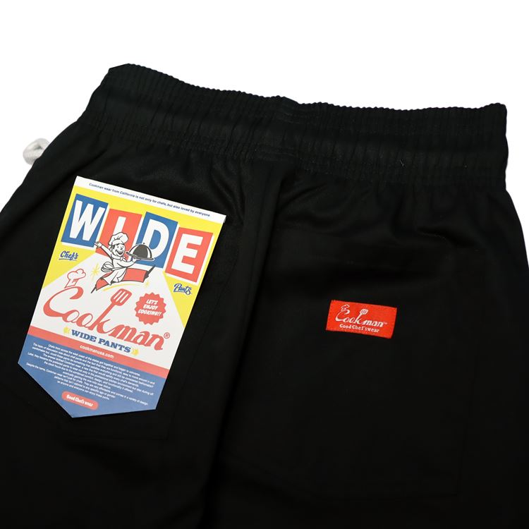 WIDE CHEF PANTS  - BLACK