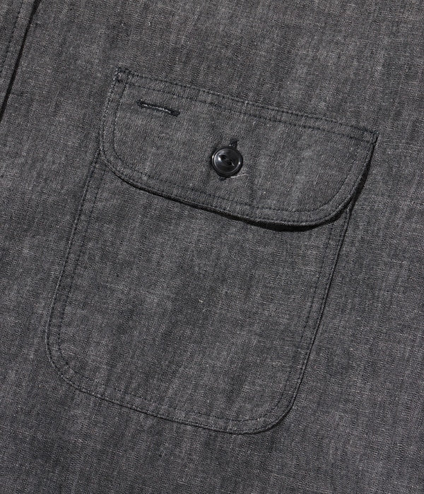 SC29159 / BLACK CHAMBRAY WORK SHIRT - BLACK