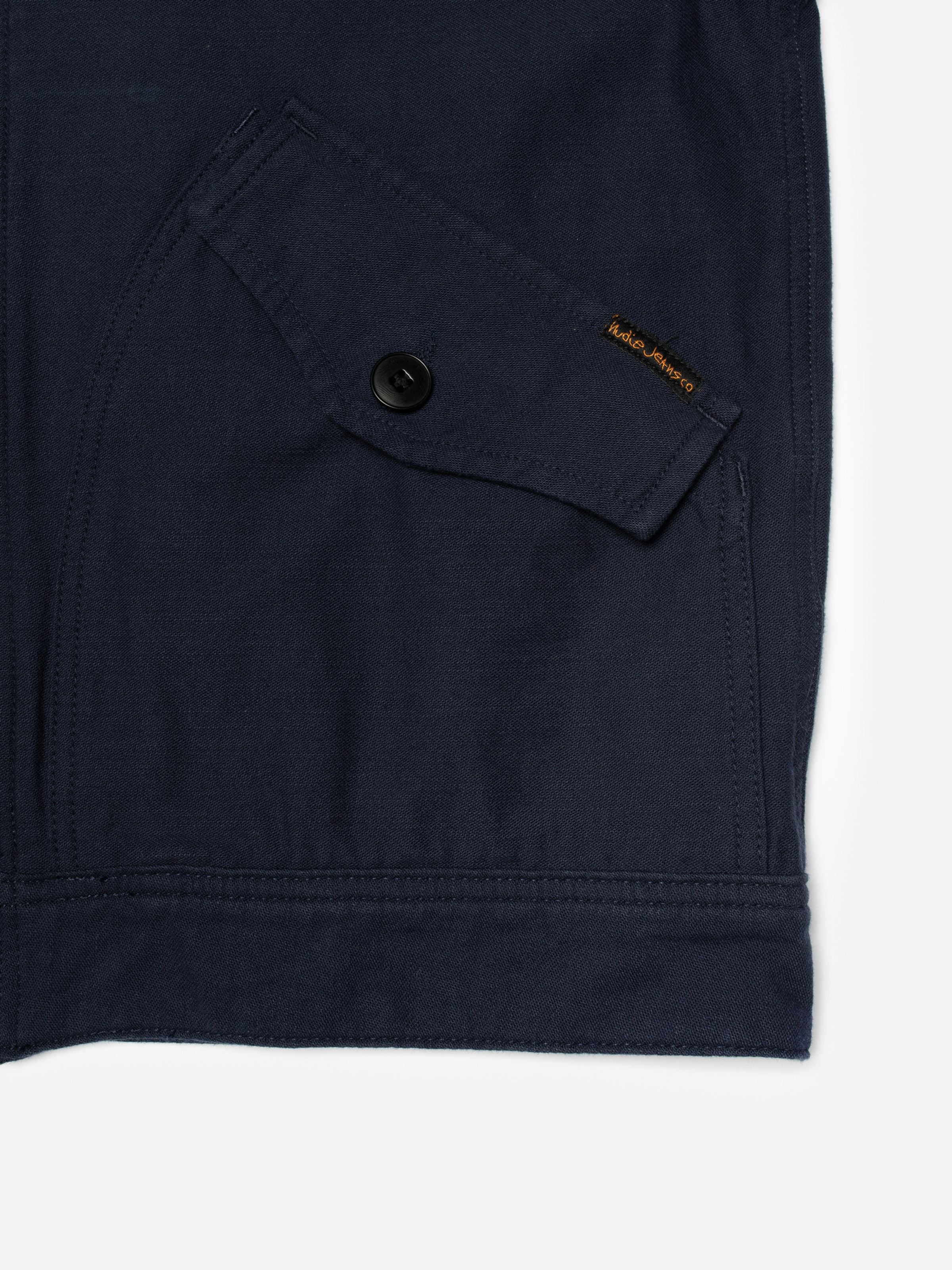 Blake Zip Jacket Back Sateen - Navy