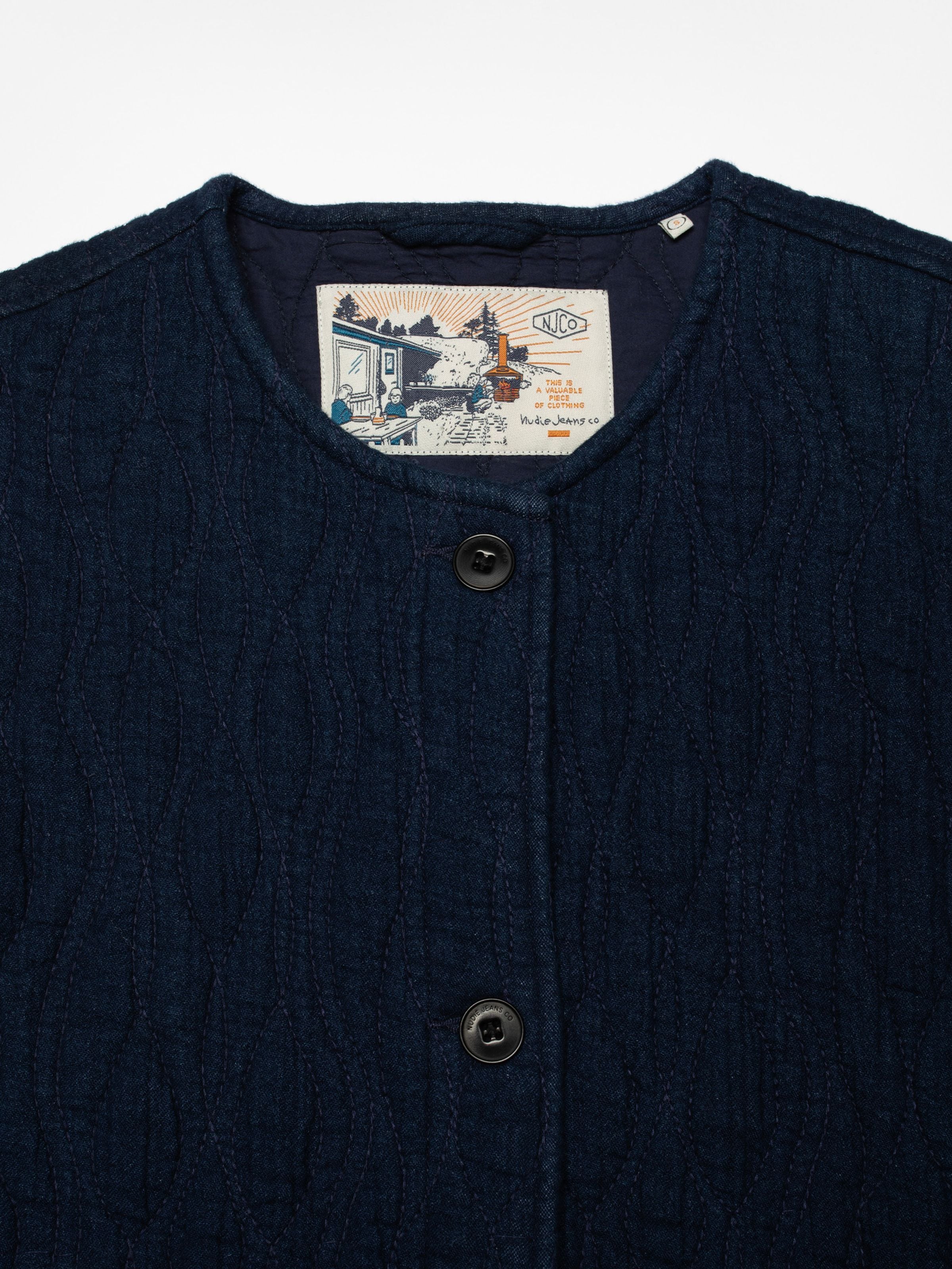 Sandra Jacket - Indigo Quilt