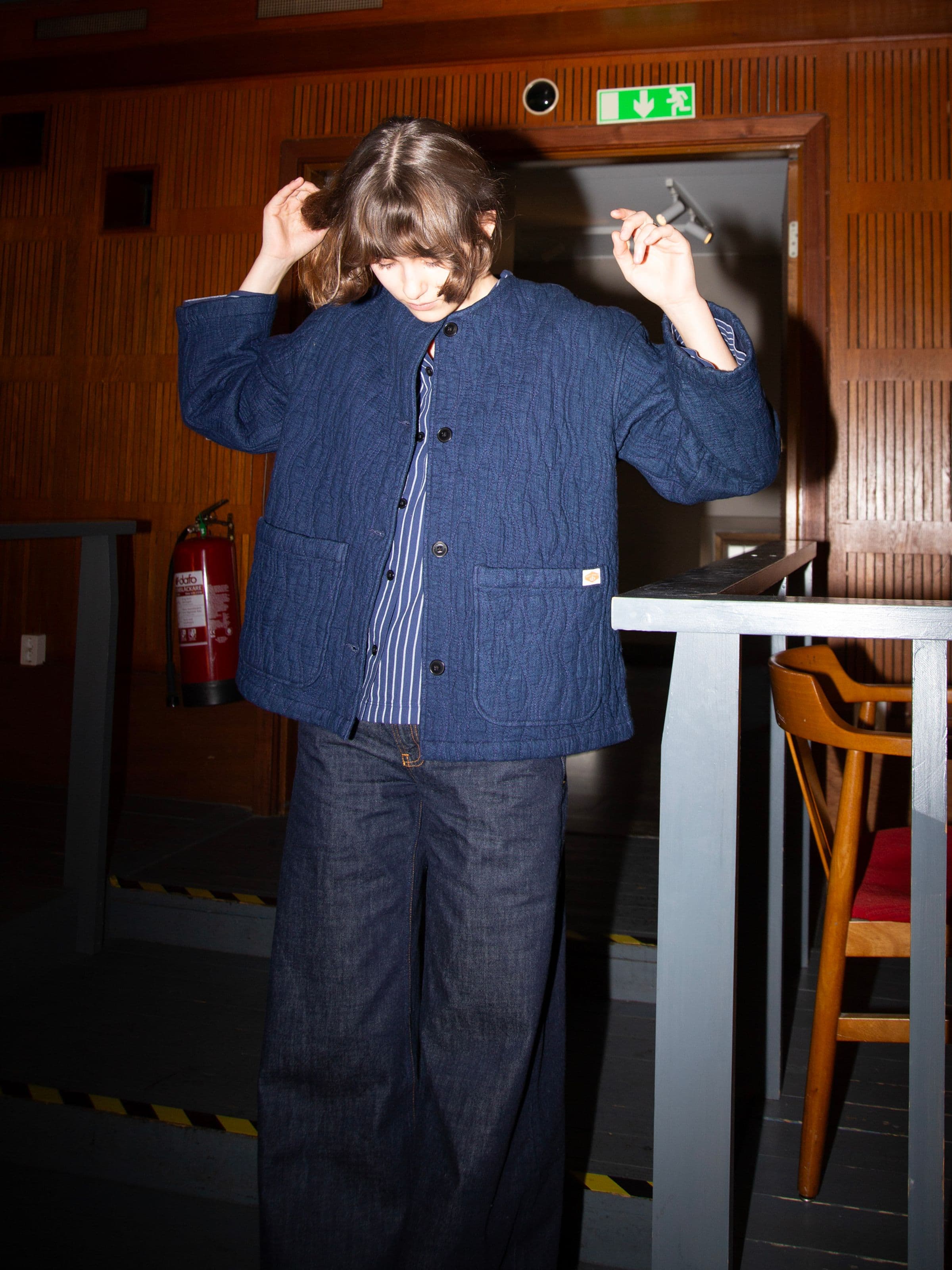 Sandra Jacket - Indigo Quilt