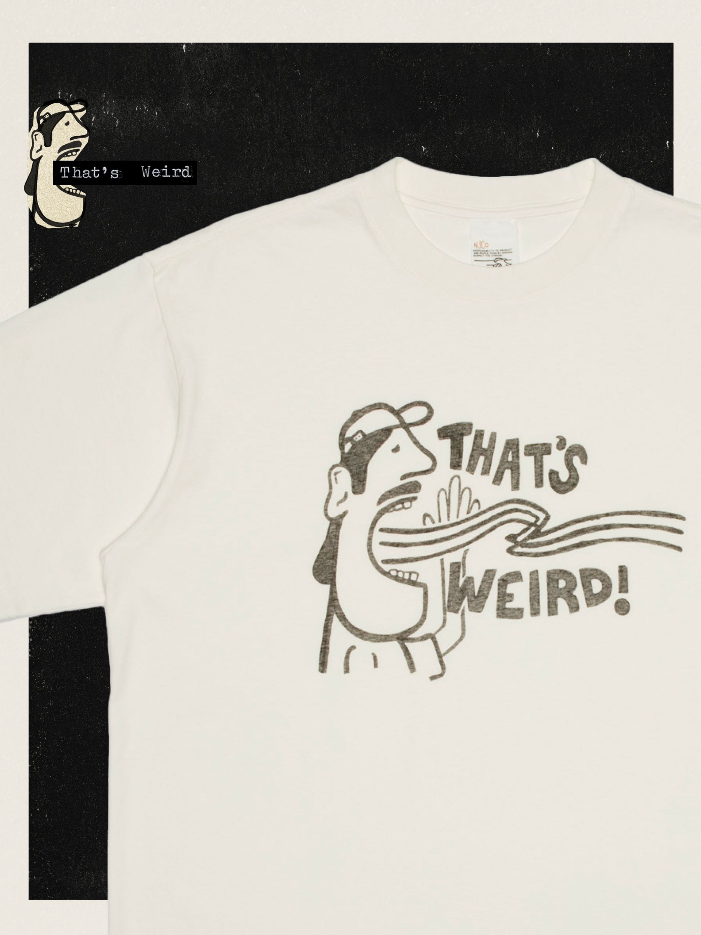 Koffe T-Shirt Thats Weird - Chalk White