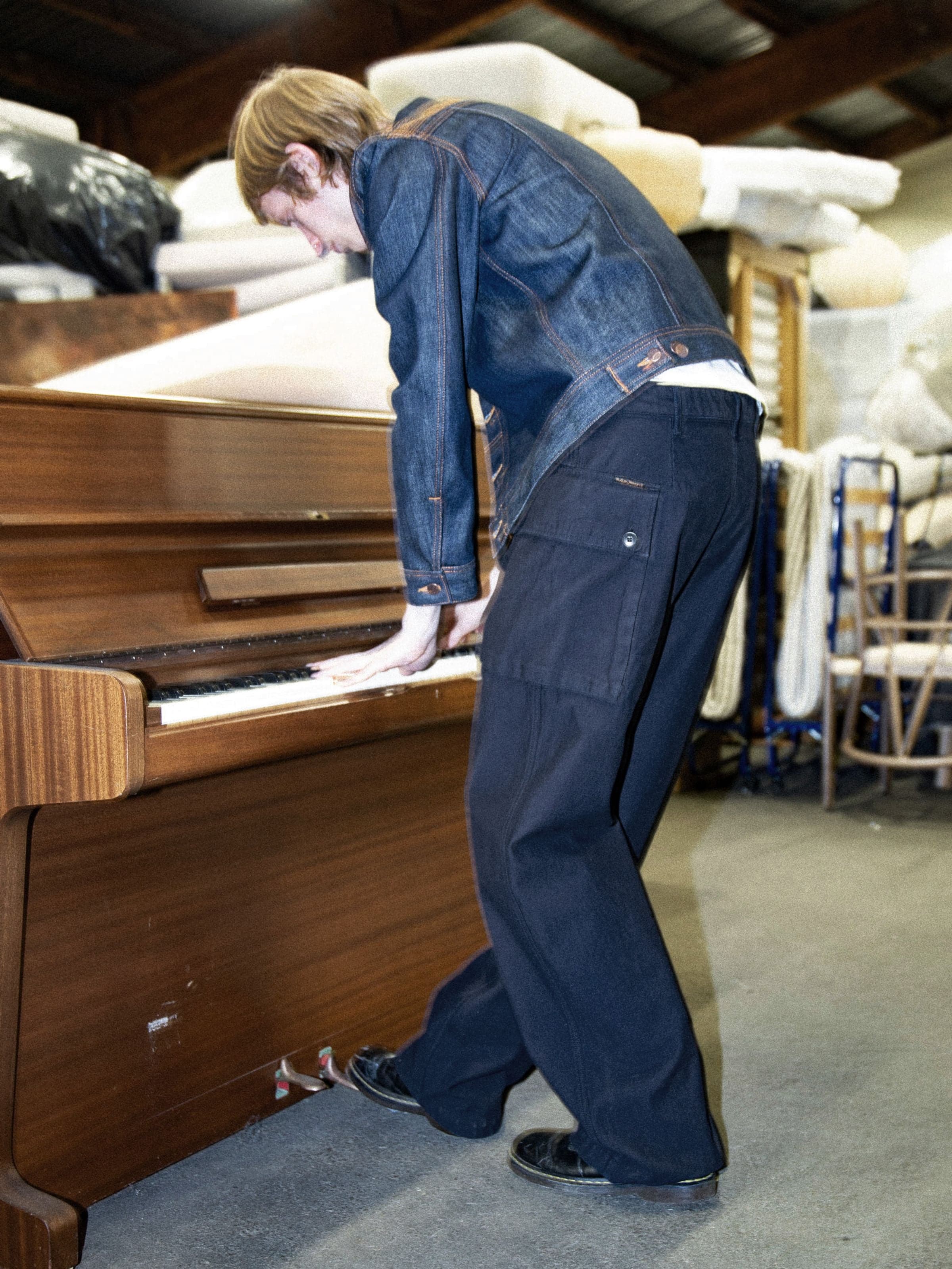 Loud Larry Pants Back Sateen - Indigo